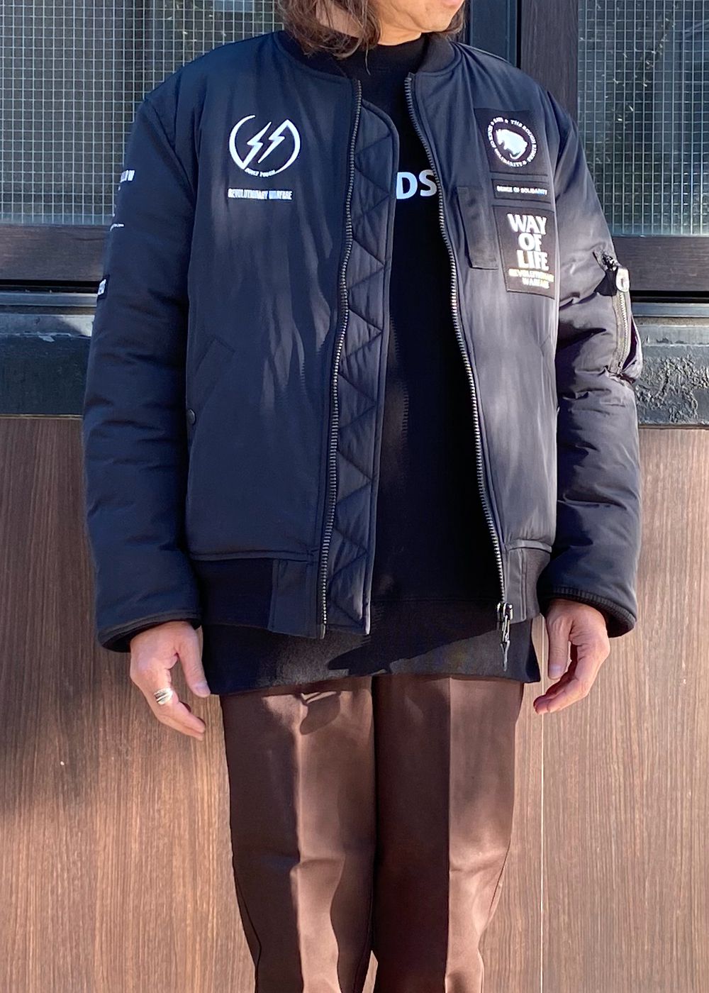 RATS - MA-1 (BLACK) / MA-1 フライトジャケット | LOOPHOLE