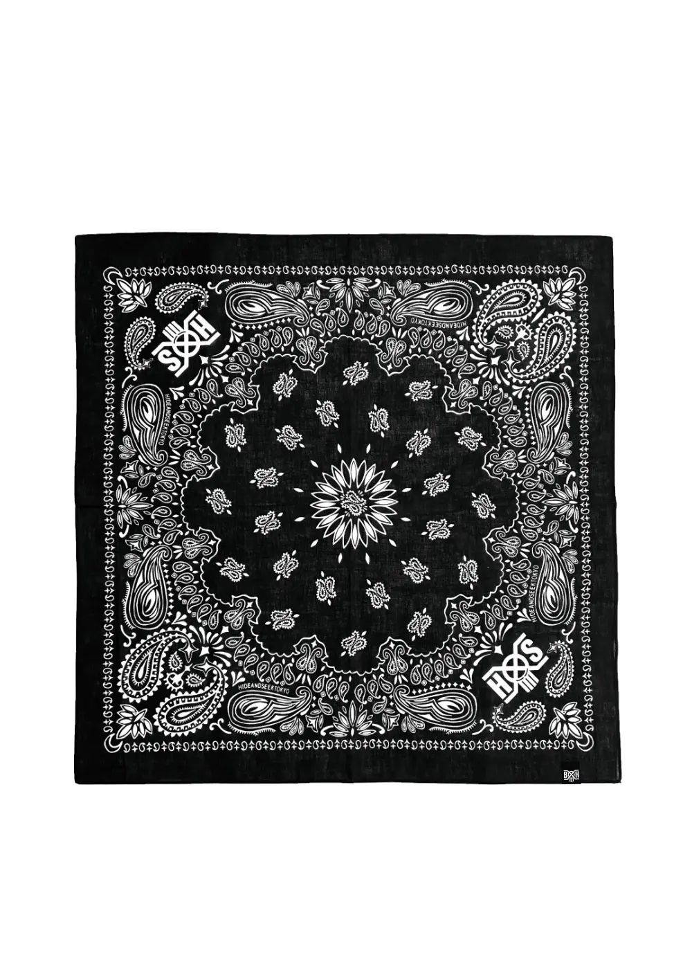 HIDE AND SEEK - HS×BH BANDANA (BLACK) / バウンティーハンター