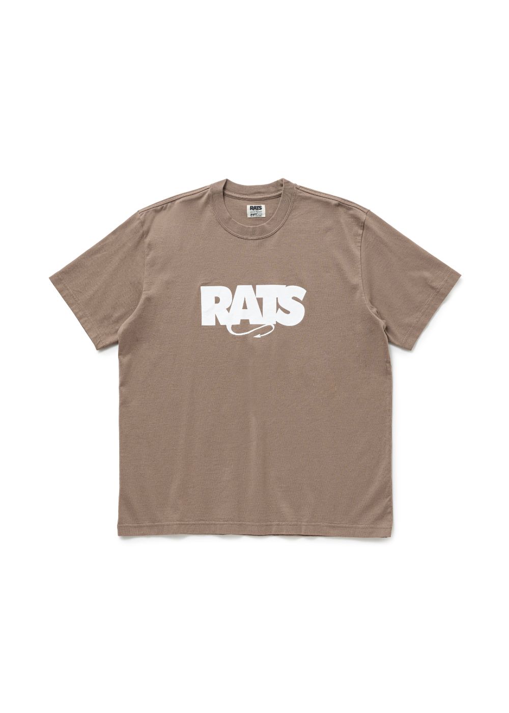 RATS - BOX LOGO TEE (CHARCOAL) / ボックス ロゴ Tシャツ | LOOPHOLE