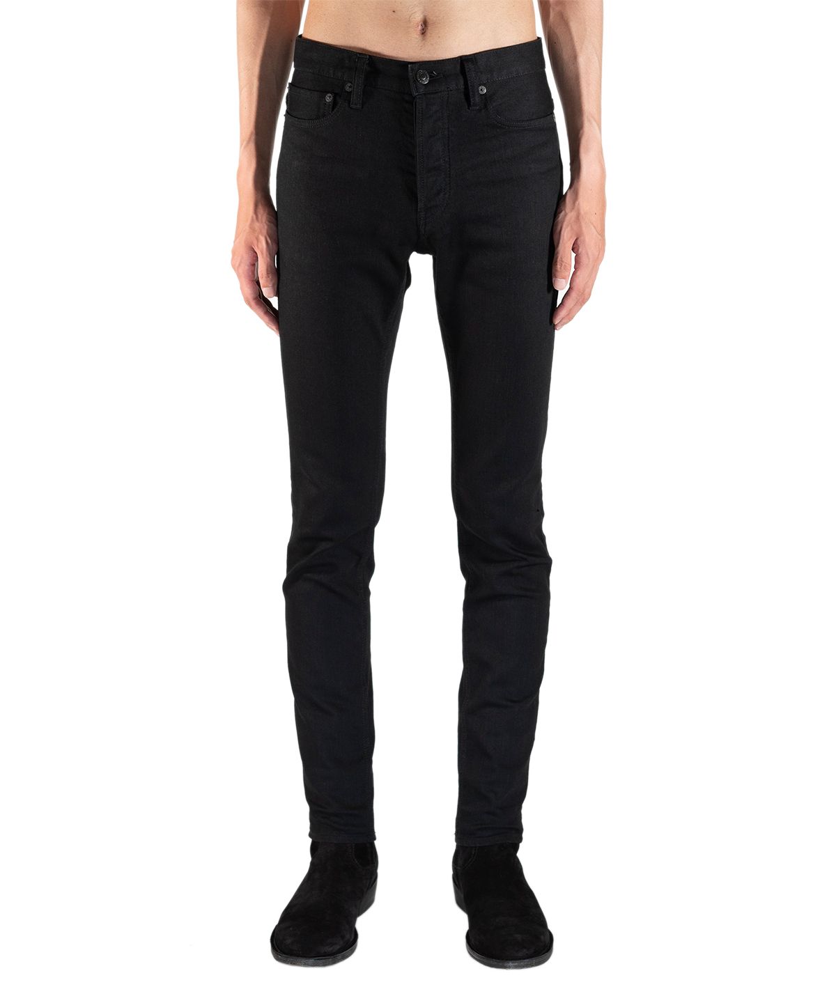 MINEDENIM - S.Slim STR 5pocket OWS (BLACK) / スーパースリム ワン