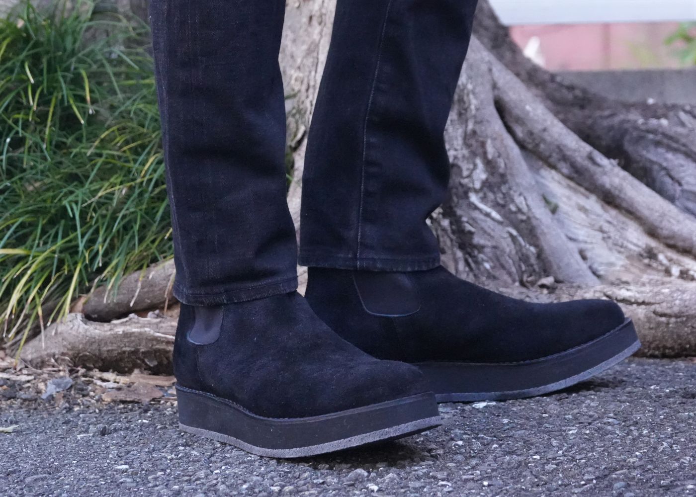 MINEDENIM - 2024AW OUTER 2 STYLE / Black Coating Denim Riders JKT