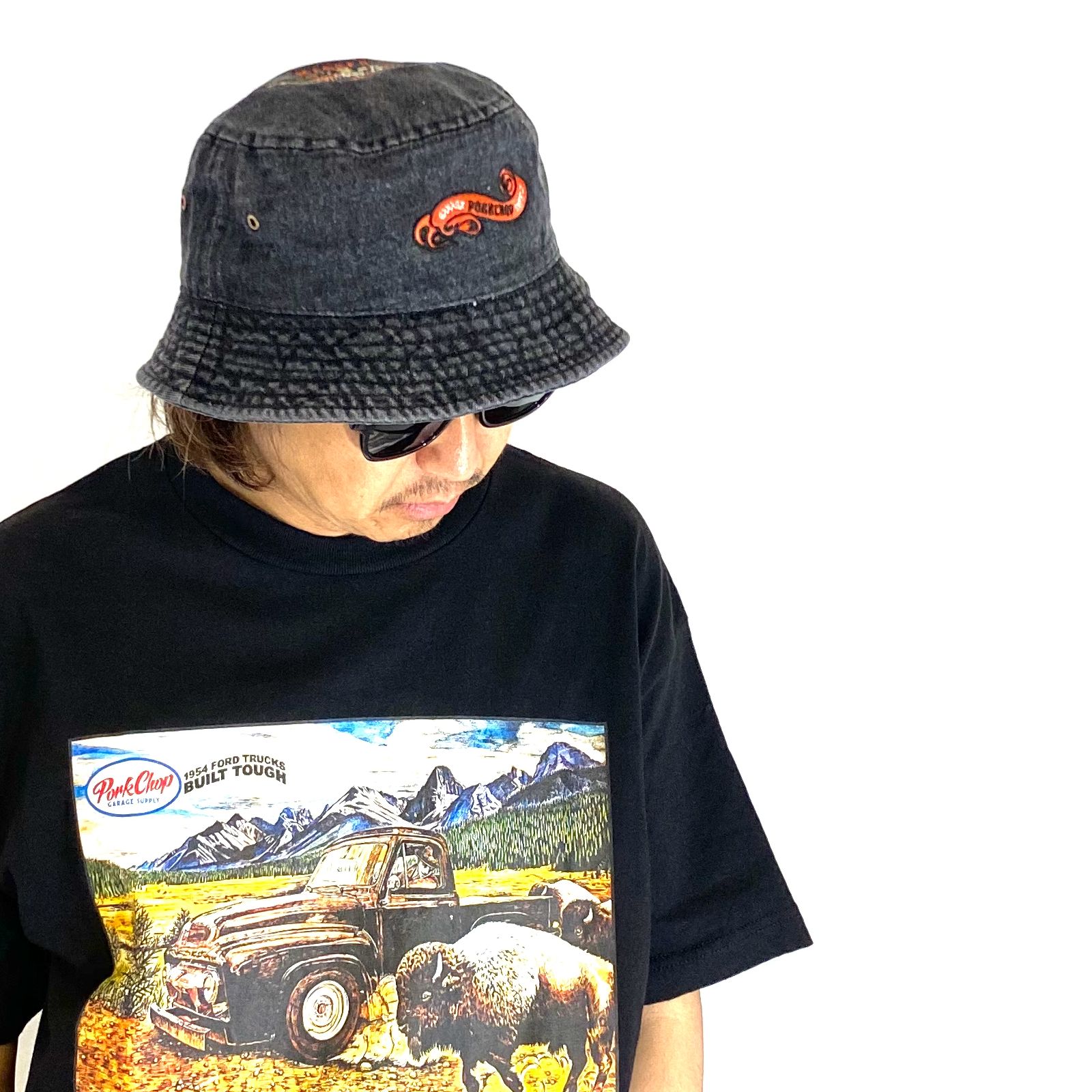 PORKCHOP GARAGE SUPPLY - HAT-DENIM P (×MASSES) (BLACK) / マシス