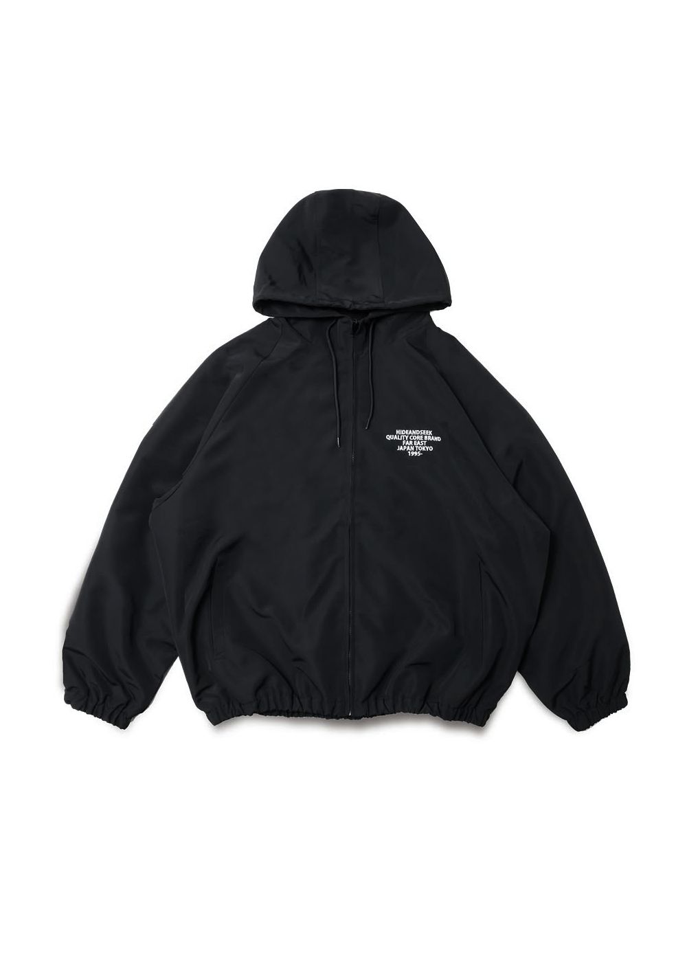 HIDE AND SEEK - Nylon Anorak Jacket (BLACK) / セットアップ
