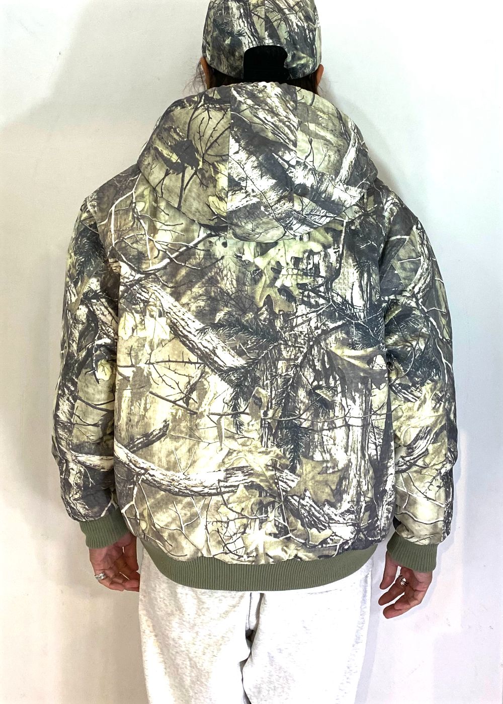HIDE AND SEEK - 【ラスト1点】Camo Zip Hooded Jacket (BEIGE CAMO