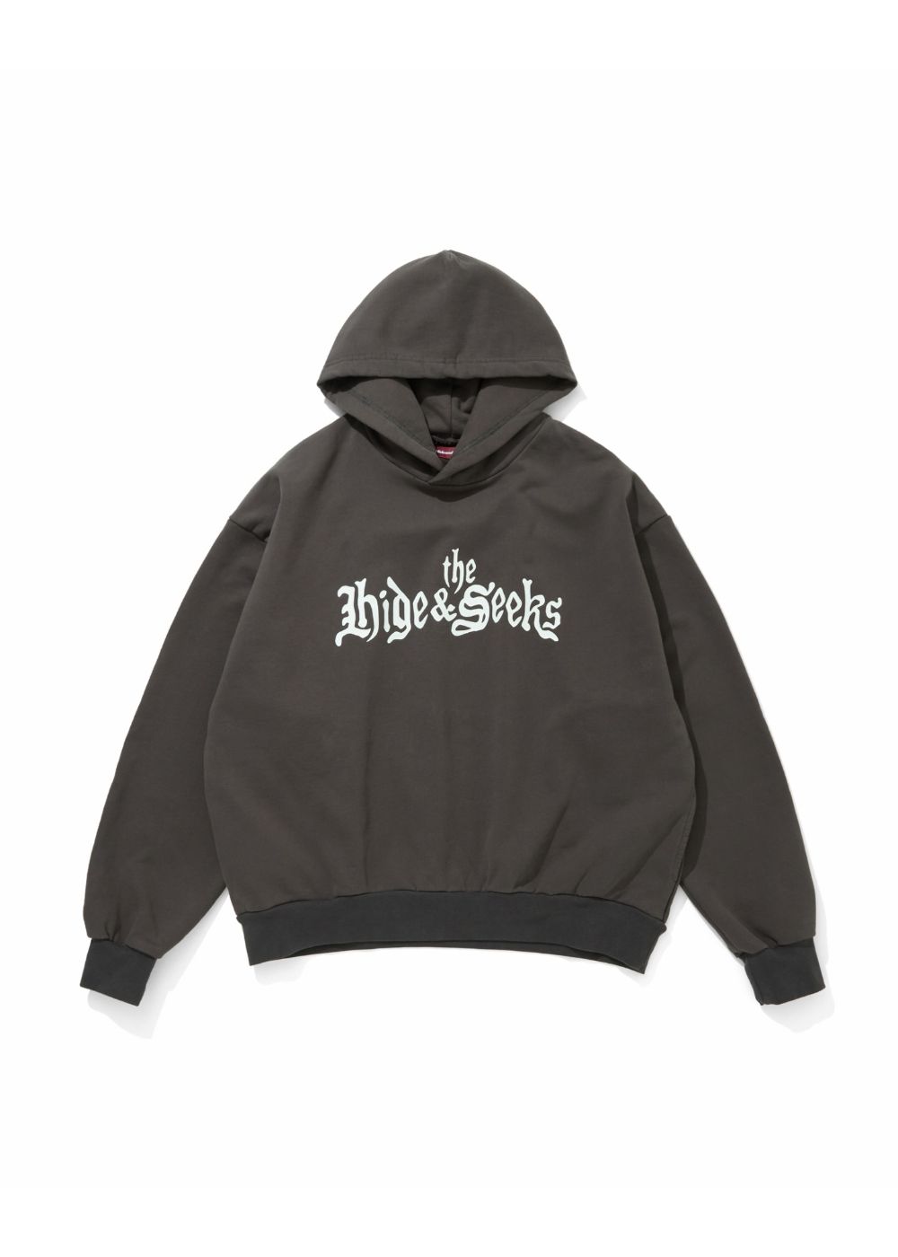 HIDE AND SEEK - The H&S Hooded Sweat Shirt (BLACK) / 西浦徹 コラボ