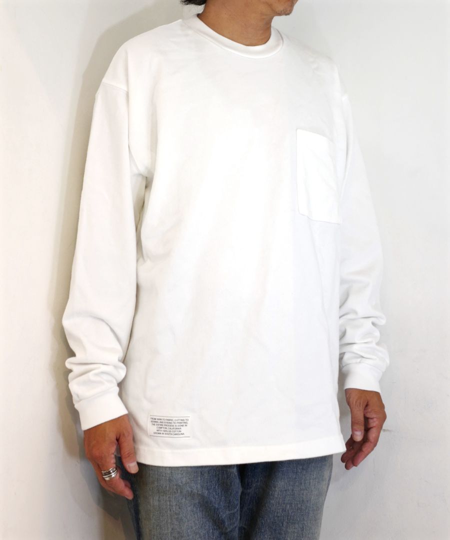 MINEDENIM - 【ラスト1点】Heavy weight Loose Fit L/S T-SH (WHT