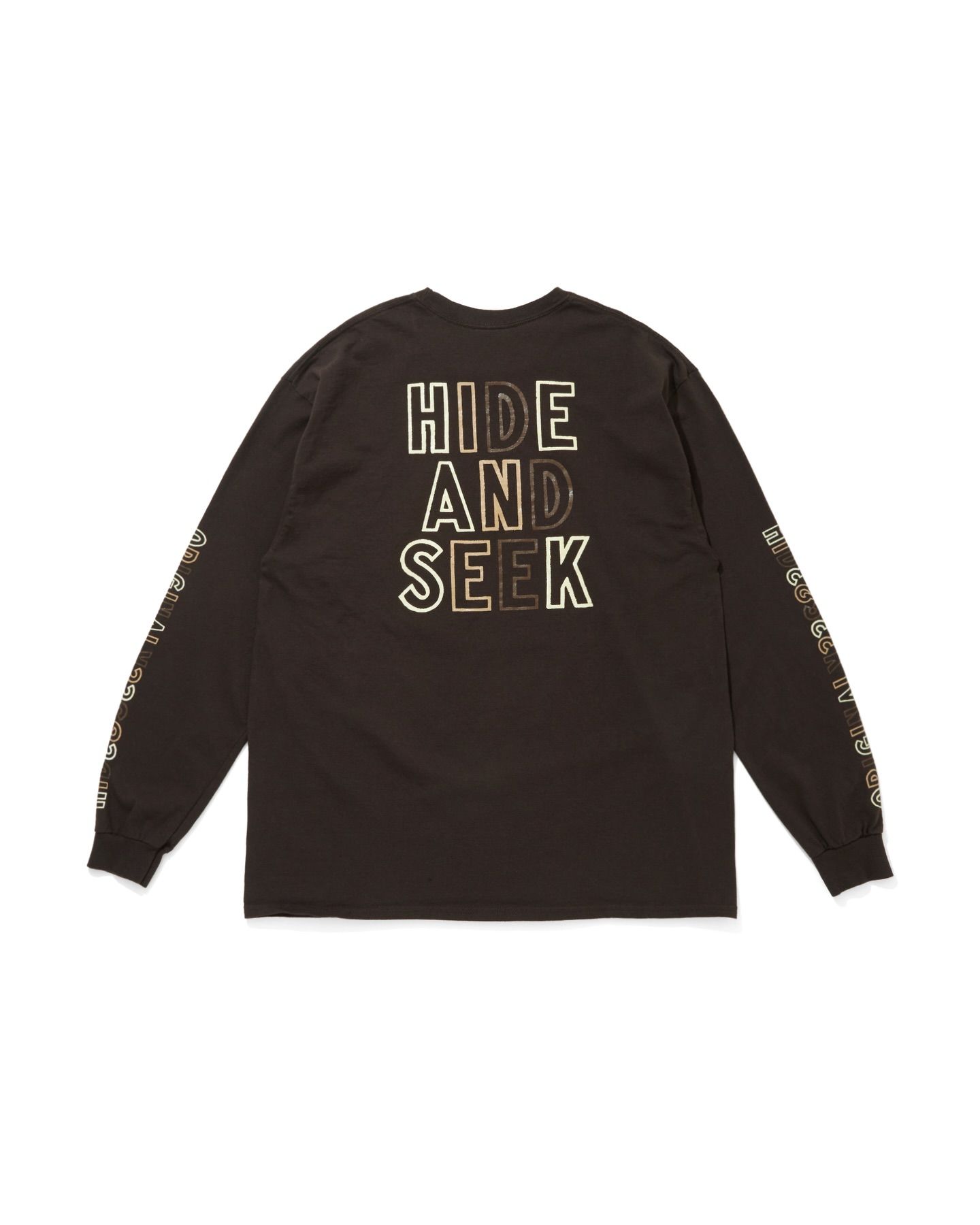 HIDE AND SEEK - Original H&S L/S Tee (BLACK) / 西浦徹 コラボ ロンT