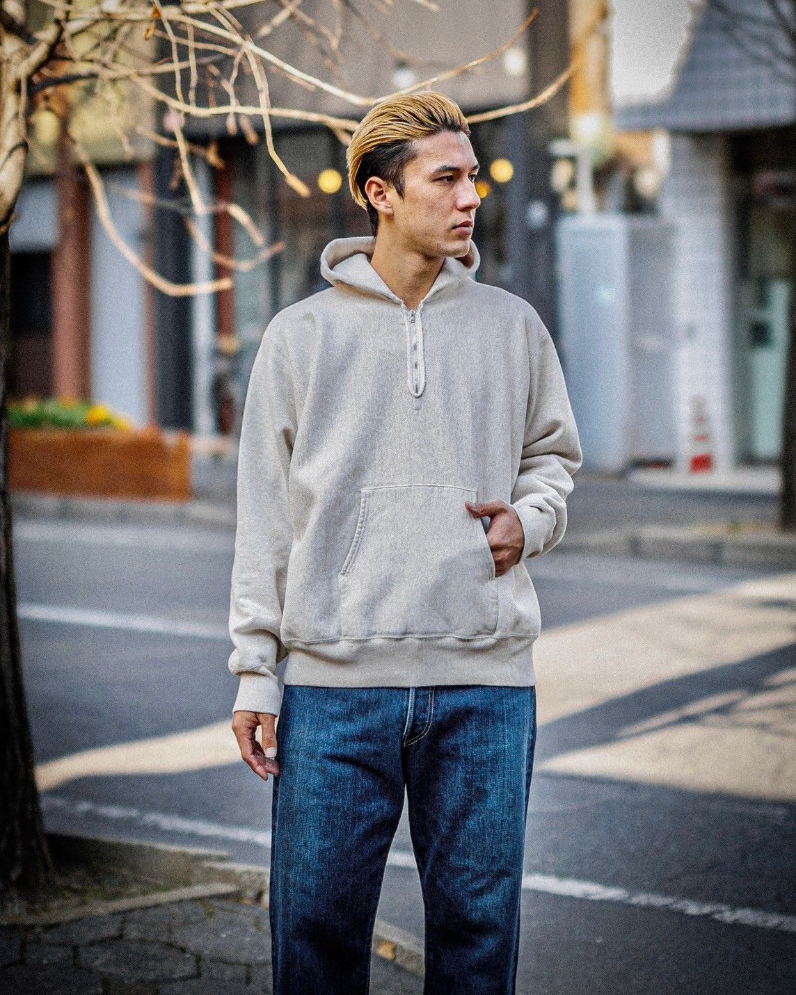 A.PRESSE - アプレッセ Vintage Half Zip Sweat Hoodie(25SAP-05-07K