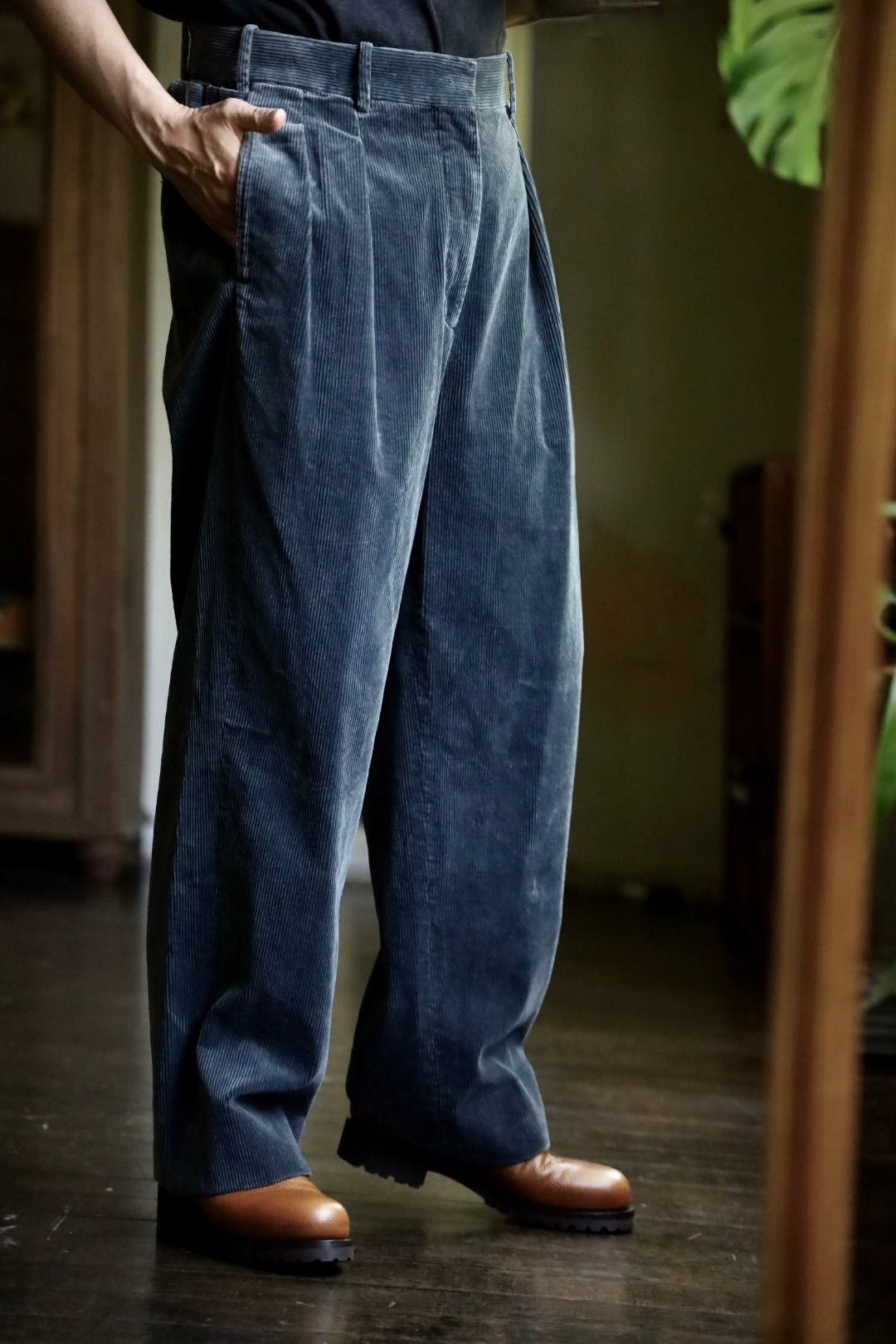 A.PRESSE - アプレッセ Vintage Corduroy Trousers(24AAP-04-16H)GRAY