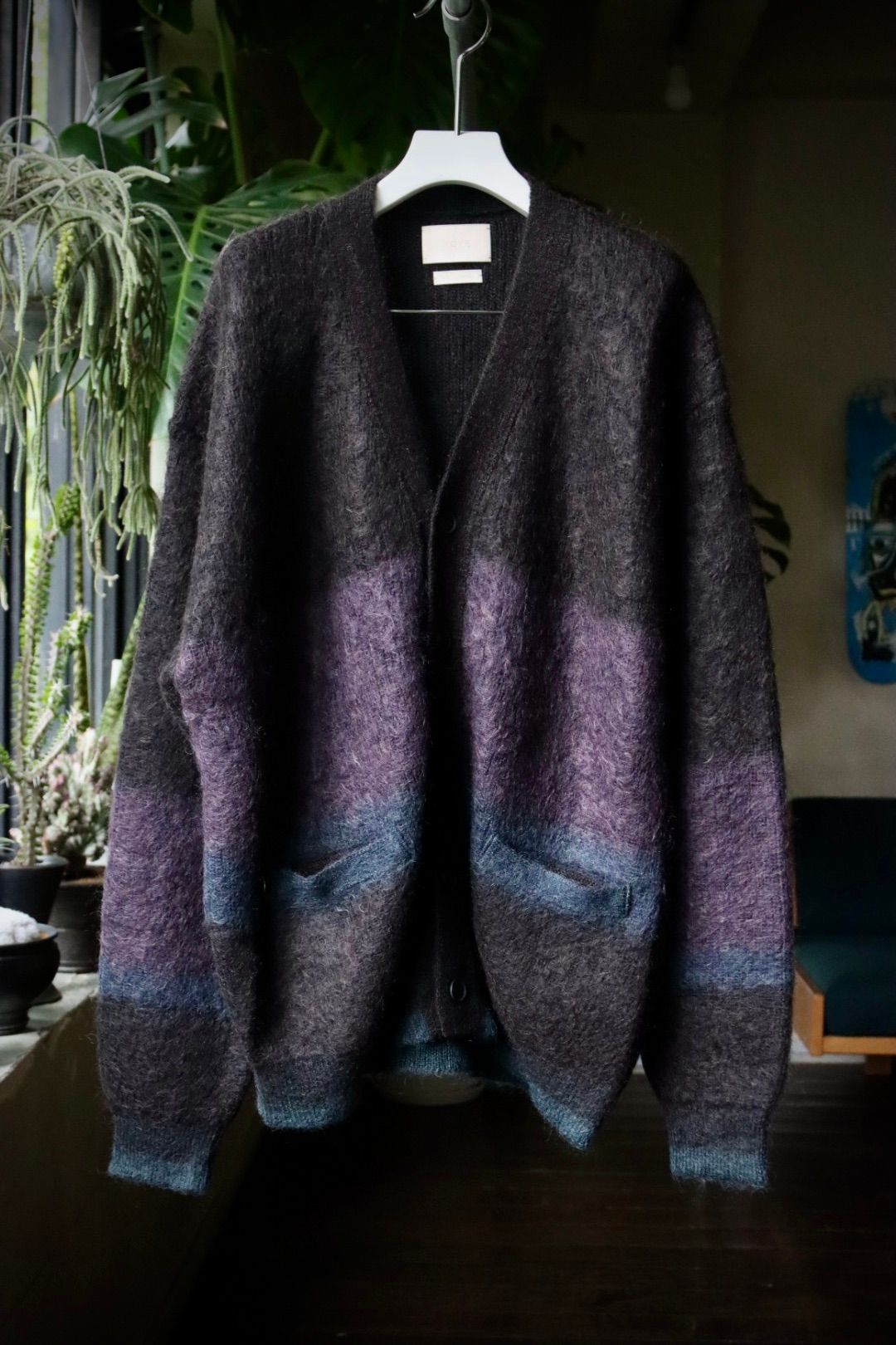 YOKE - ヨーク23AW MOHAIR BORDER CARDIGAN(YK23FW0571S)BLACK | MARK