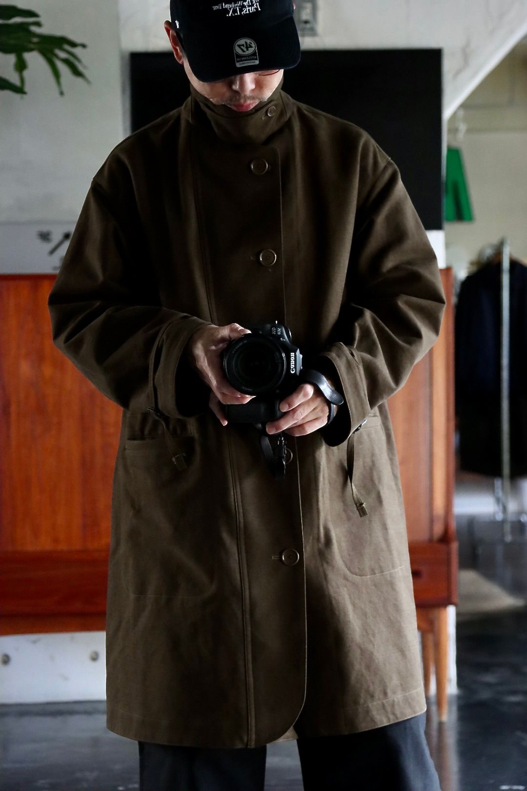 A.PRESSE - アプレッセ22FW Motorcycle Half Coat(22AAP-01-01H)OLIVE