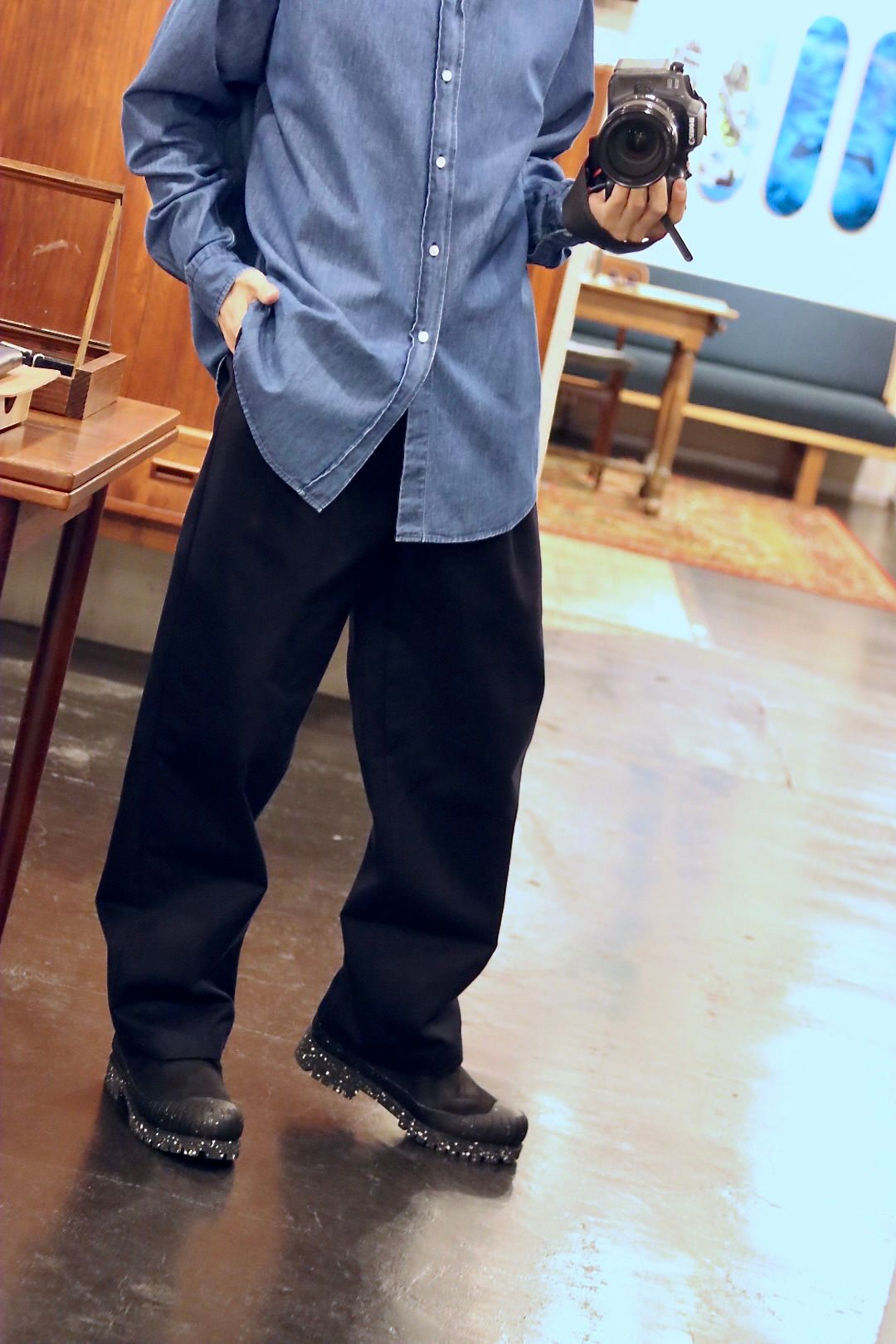 A.PRESSE 24SS Type.1 Silk Blend Chino Trousers