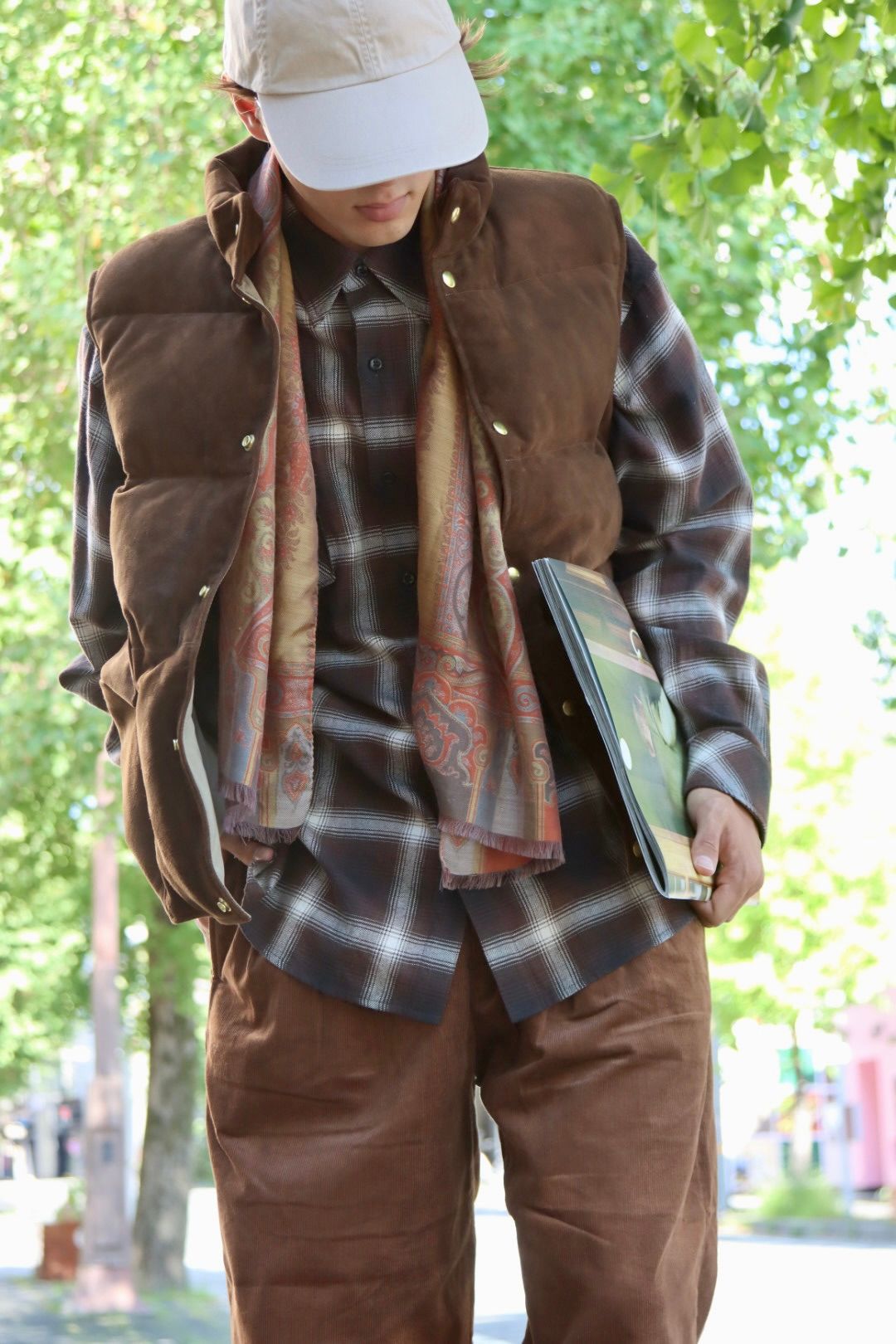 A.PRESSE 23AW Suede Down Vestスタイル | 3760 | MARK