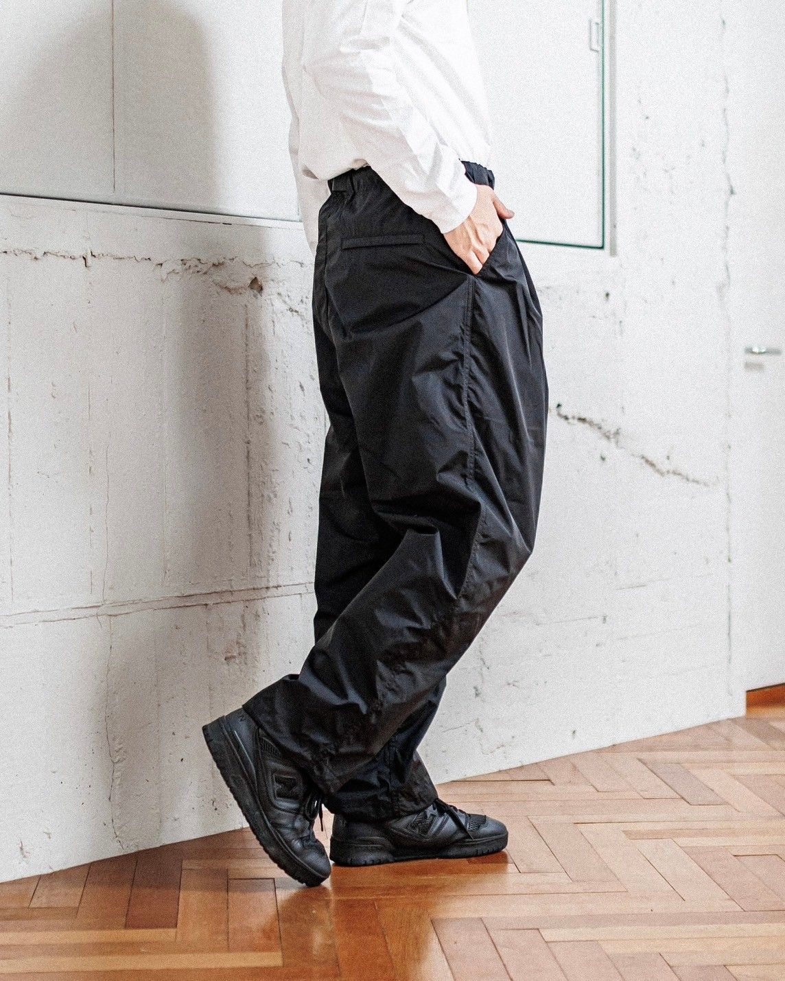 コムデギャルソンオムドゥ ポリ縮絨パンツ s COMME des GARCONS HOMME