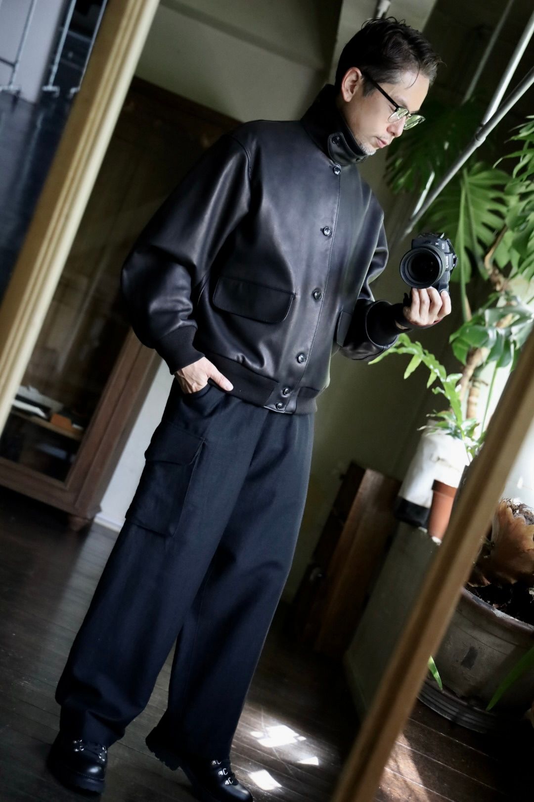 blurhms Lamb Leather Jacketスタイル.2024.8.24. | 5263 | MARK