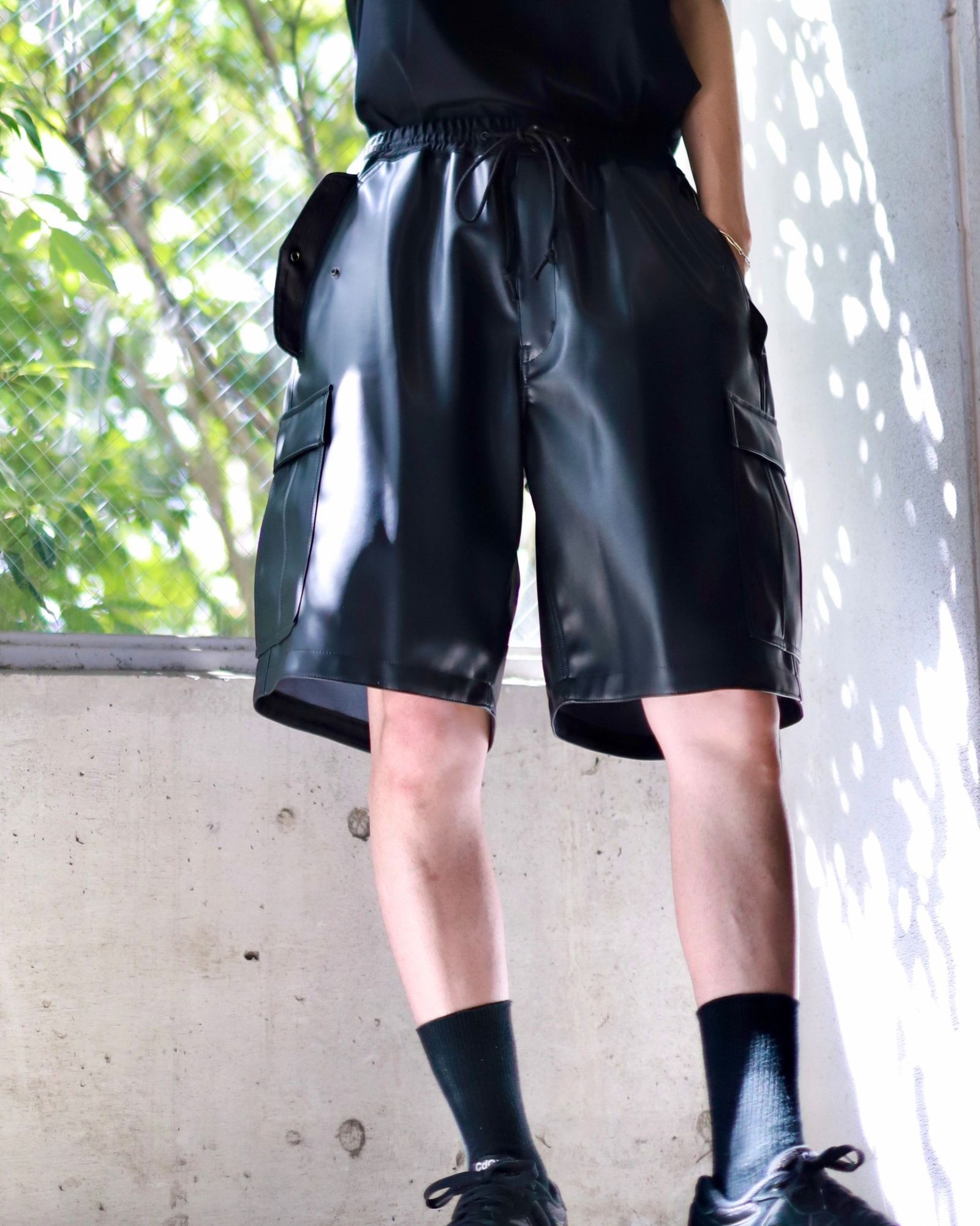 JUNYA WATANABE MAN 23AW 新作フェイクレザーショーツスタイル | 3543