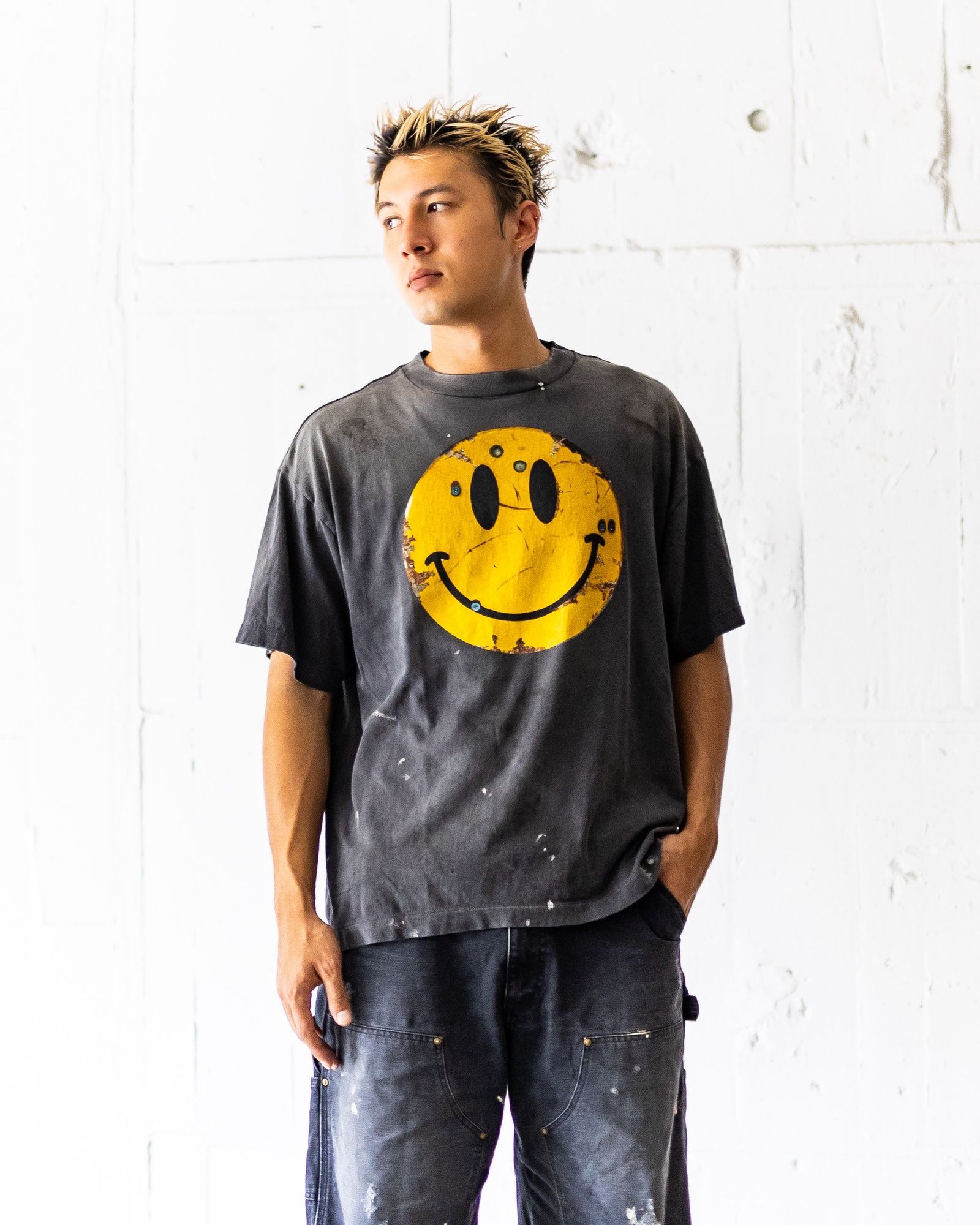 SAINT M×××××× - セントマイケル TシャツSMILE KLF_SS TEE(SM-HR1-0000