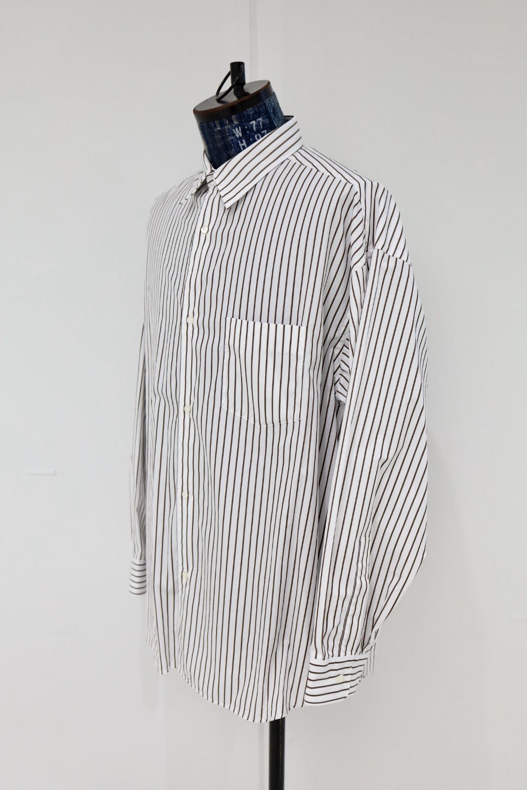 Graphpaper - グラフペーパー 25AW SIDOGRAS Stripe L/S Oversized