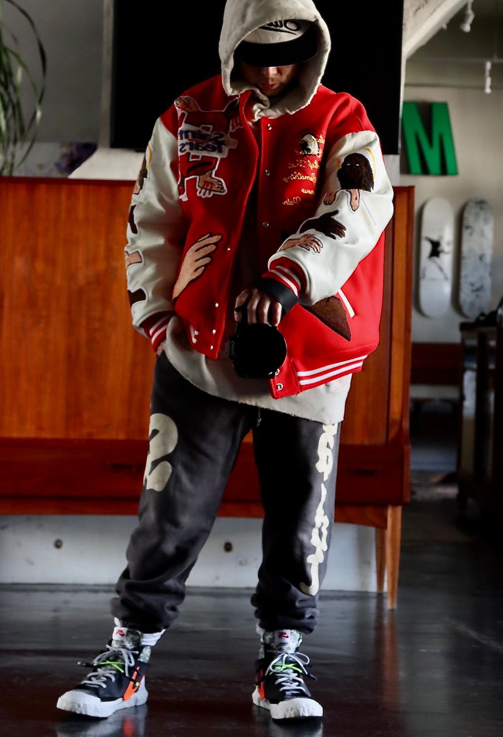 22ss SAINT MICHAEL × DENIM TEARS スカジャン M