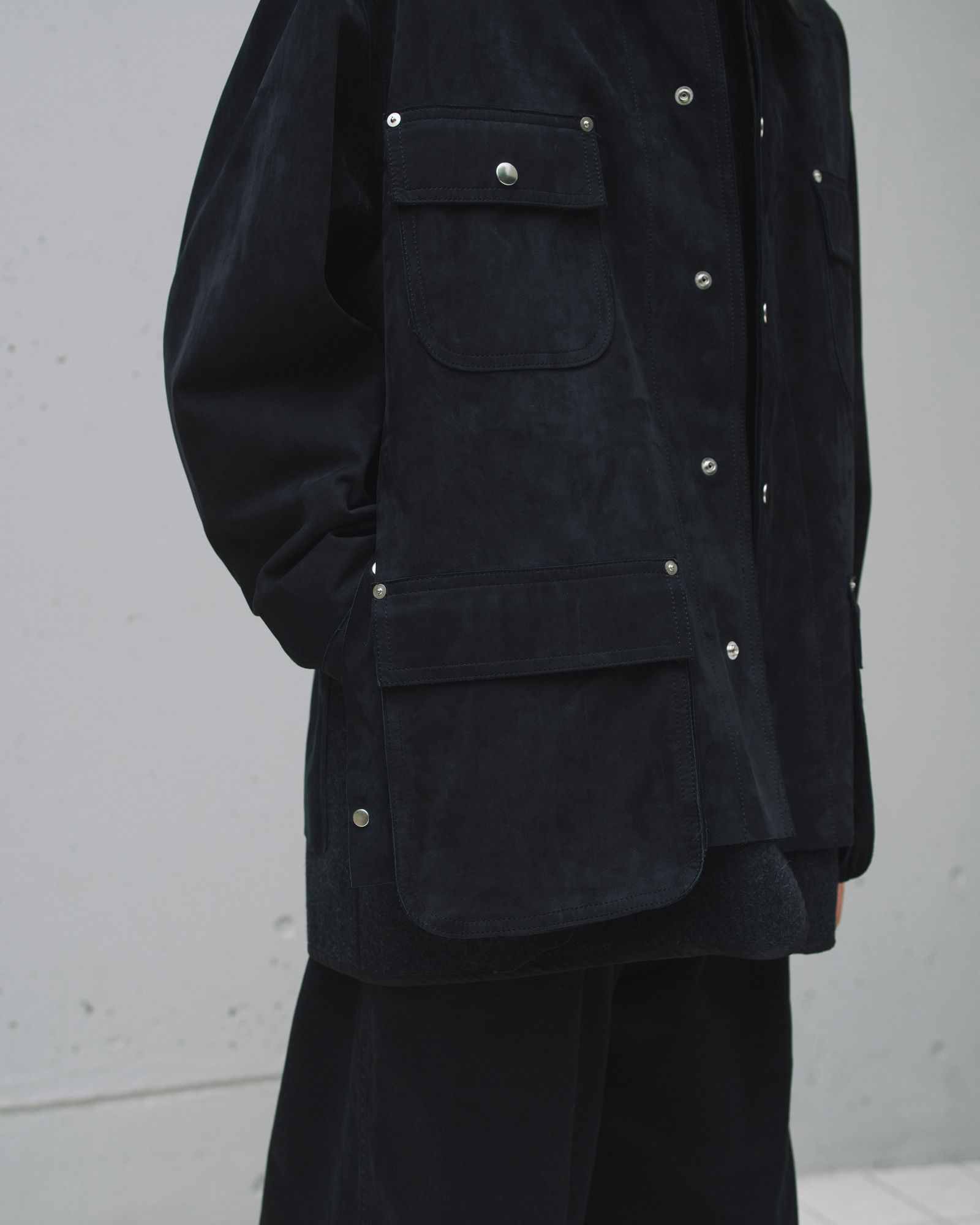 YOKE - ヨーク 25FW カバーオールNuback Leather Coverall Jacket