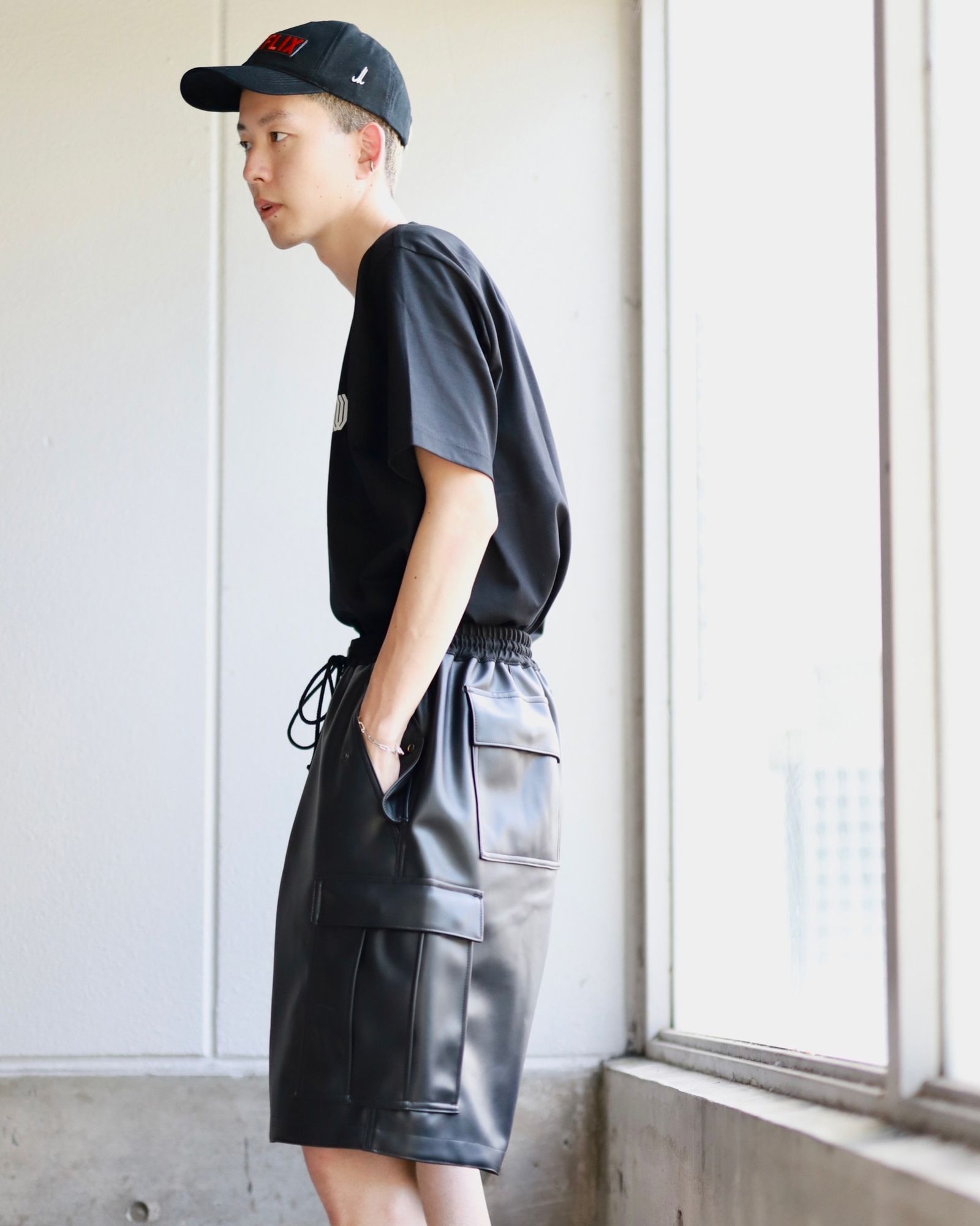 2009 aw Junya Watanabe レザーポケット ハーフパンツ JUNYA WATANABE