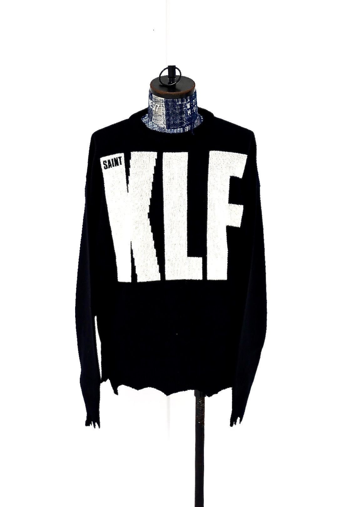SAINT M×××××× - セントマイケル KLF_CREW NECK KNIT/KLF/BLACK(SM-HR1
