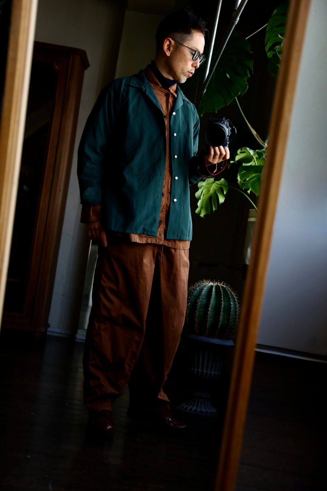 A.PRESSE - アプレッセ 25SS US Silk Cotton Open Collar L/S Shirt