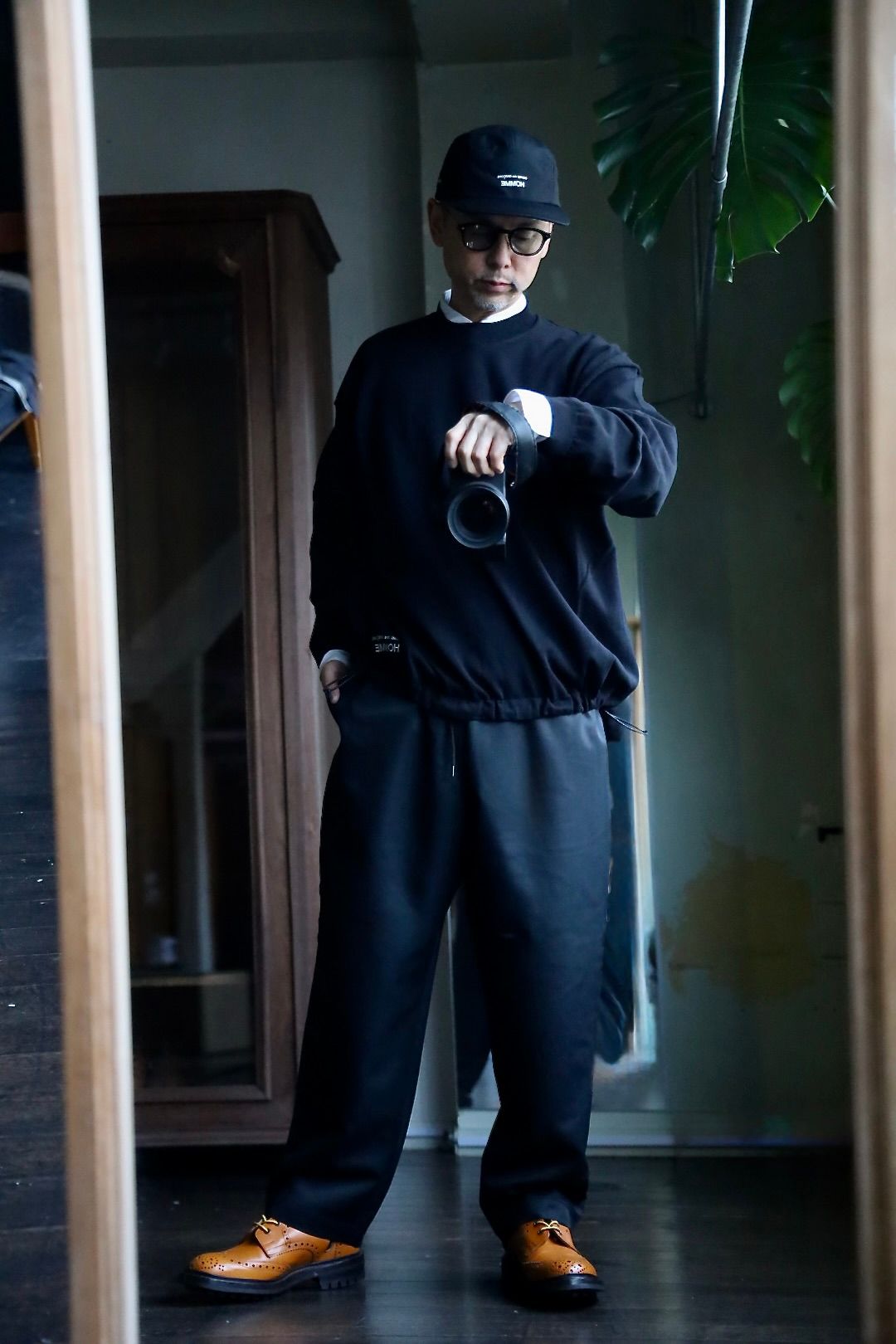 23aw ギャルソン シャツ オーバーサイズ ハイゲージ クルーネック