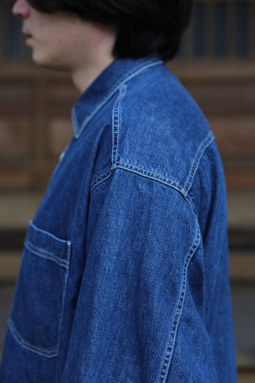 Graphpaper Denime Regular Collar Shirt style.2021.2.20. | 1559 | MARK