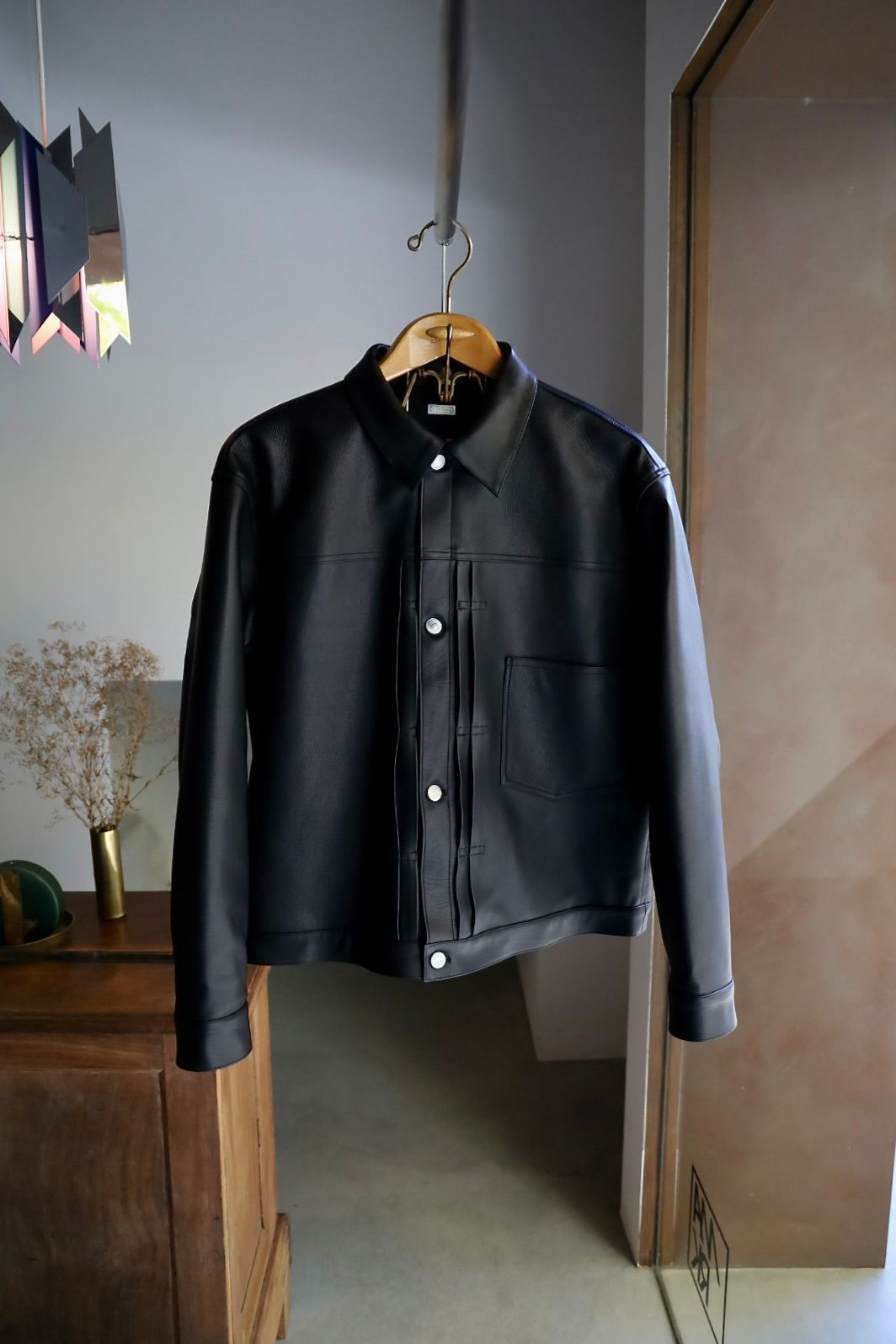 A.PRESSE - アプレッセ 1st Type Leather Jacket(25SAP-01-01H)BLACK