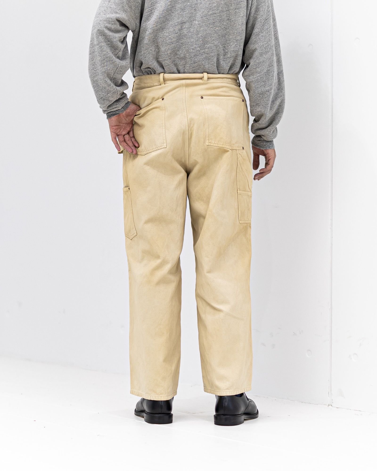 A.PRESSE - アプレッセ 2026 STYLE1 Vintage Silk Hemp Painter Pants
