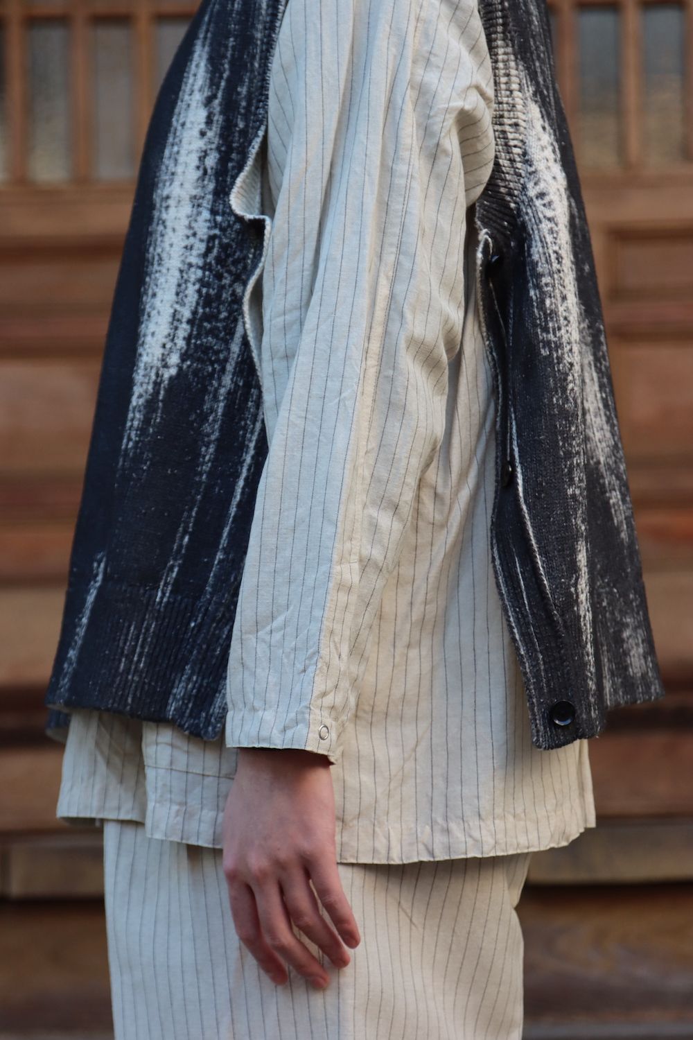 YOKE PRINTED COTTON CREWNECK VEST(YK22SS0348S) style.2022.2.12