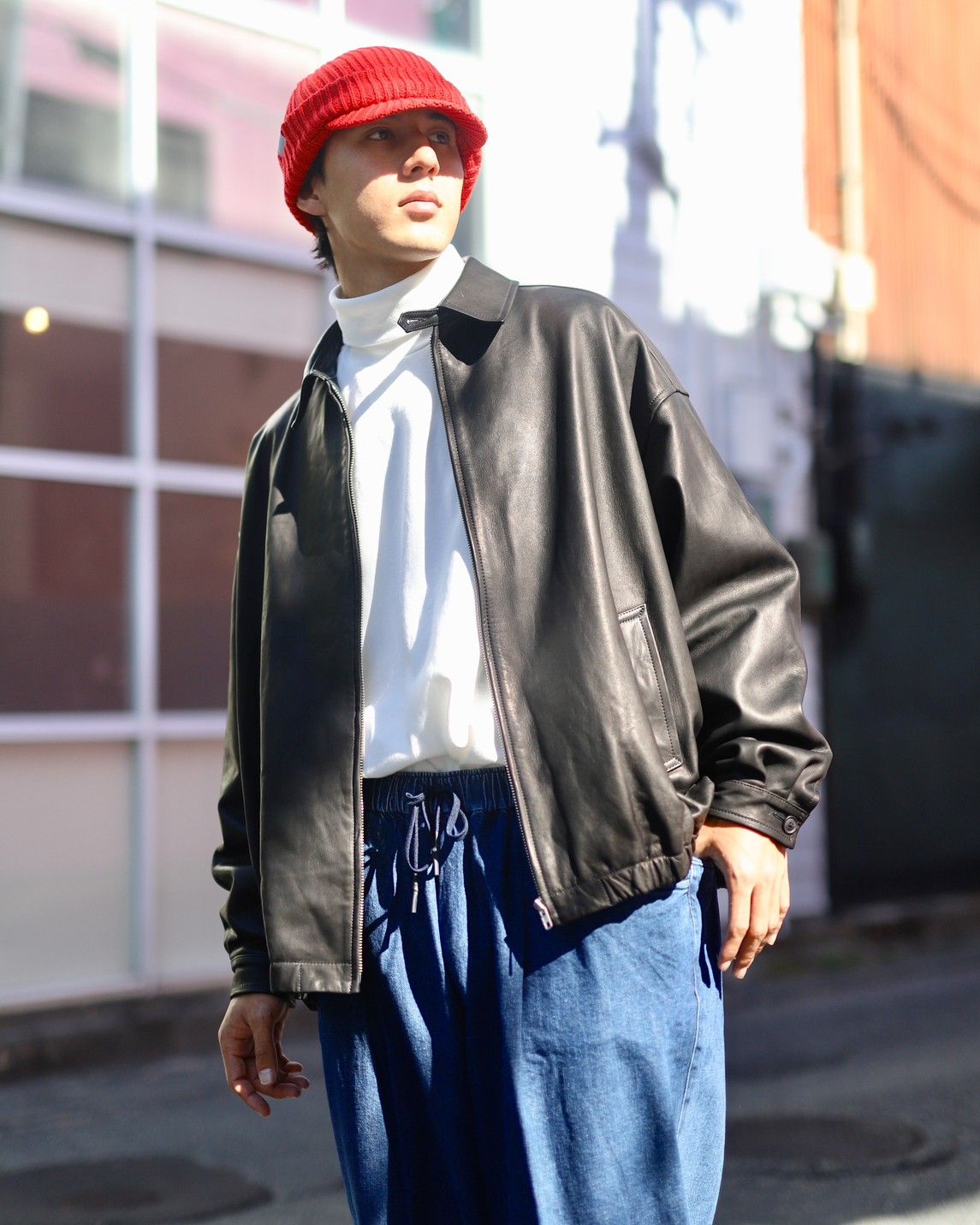 STRIPES FOR CREATIVE FW23 LEATHER BIG JACKETスタイル | 3799 | MARK