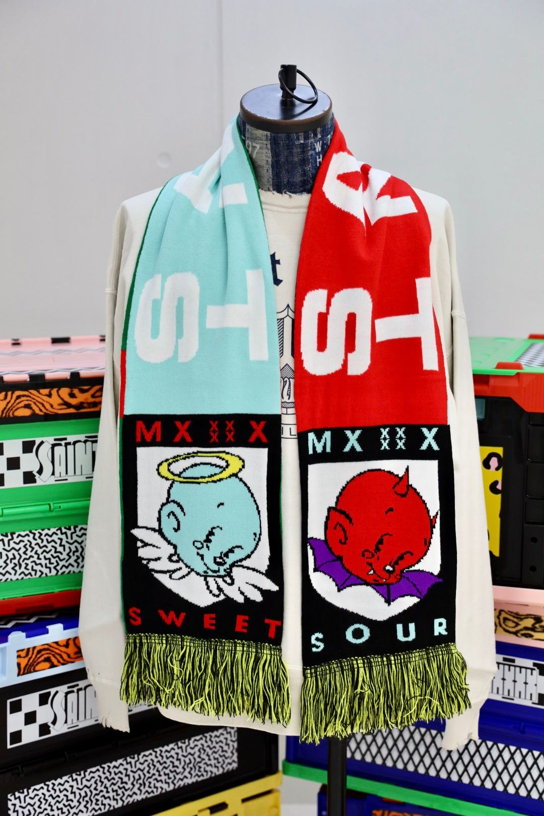 SAINT M×××××× - セントマイケル マフラー BABY MICHAEL SCARF(SM-HR1