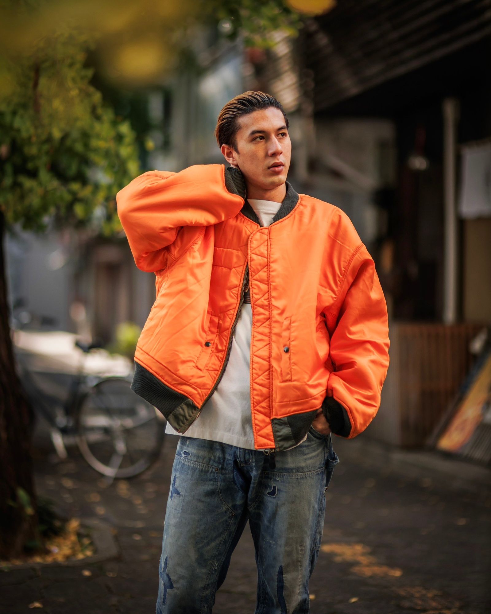 SAINT M×××××× - セントマイケル24AW DAMEGE MA-1 (SM-YS1-0000-064