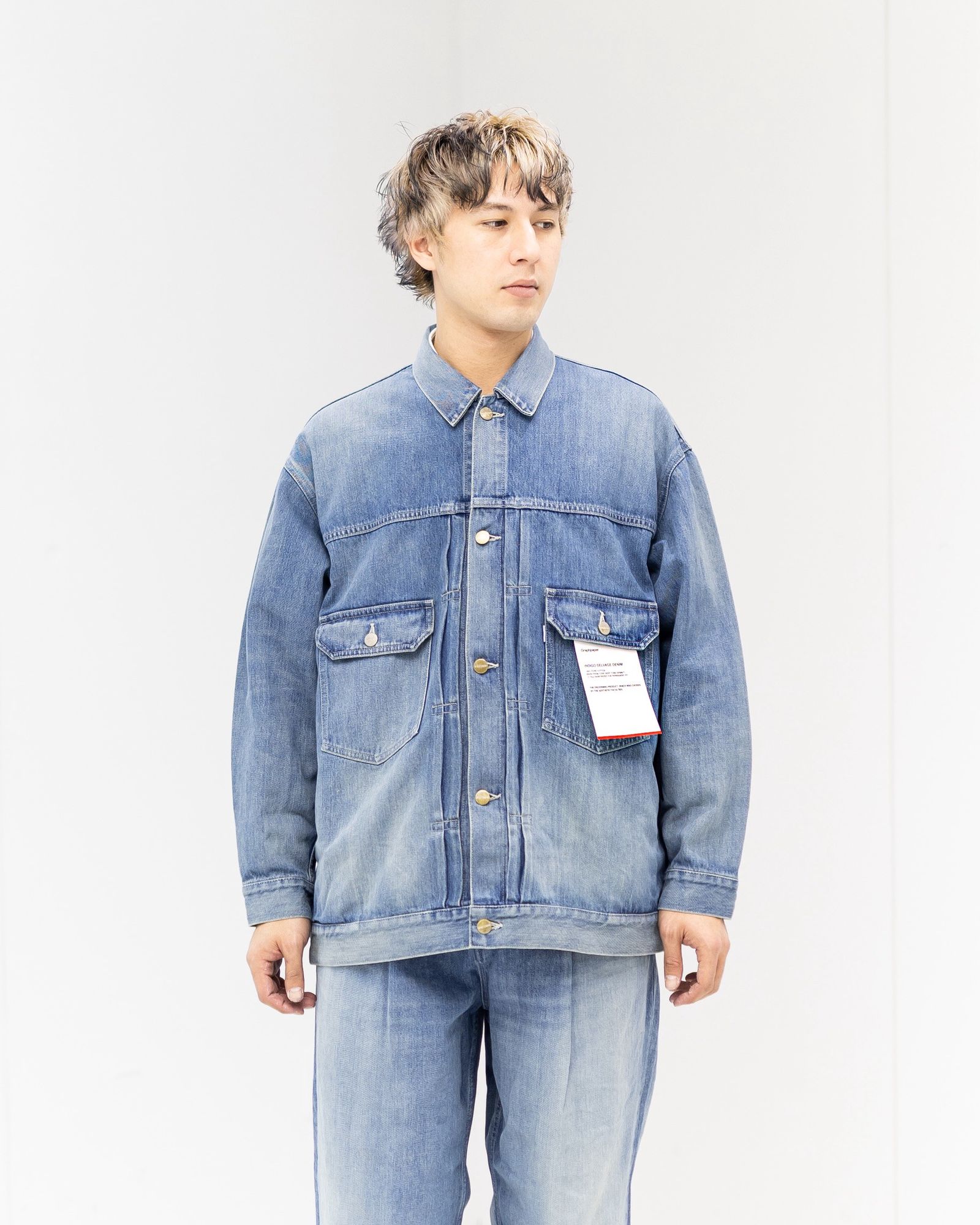 Graphpaper - グラフペーパー Selvage Denim Jacket(GU261-20054LB