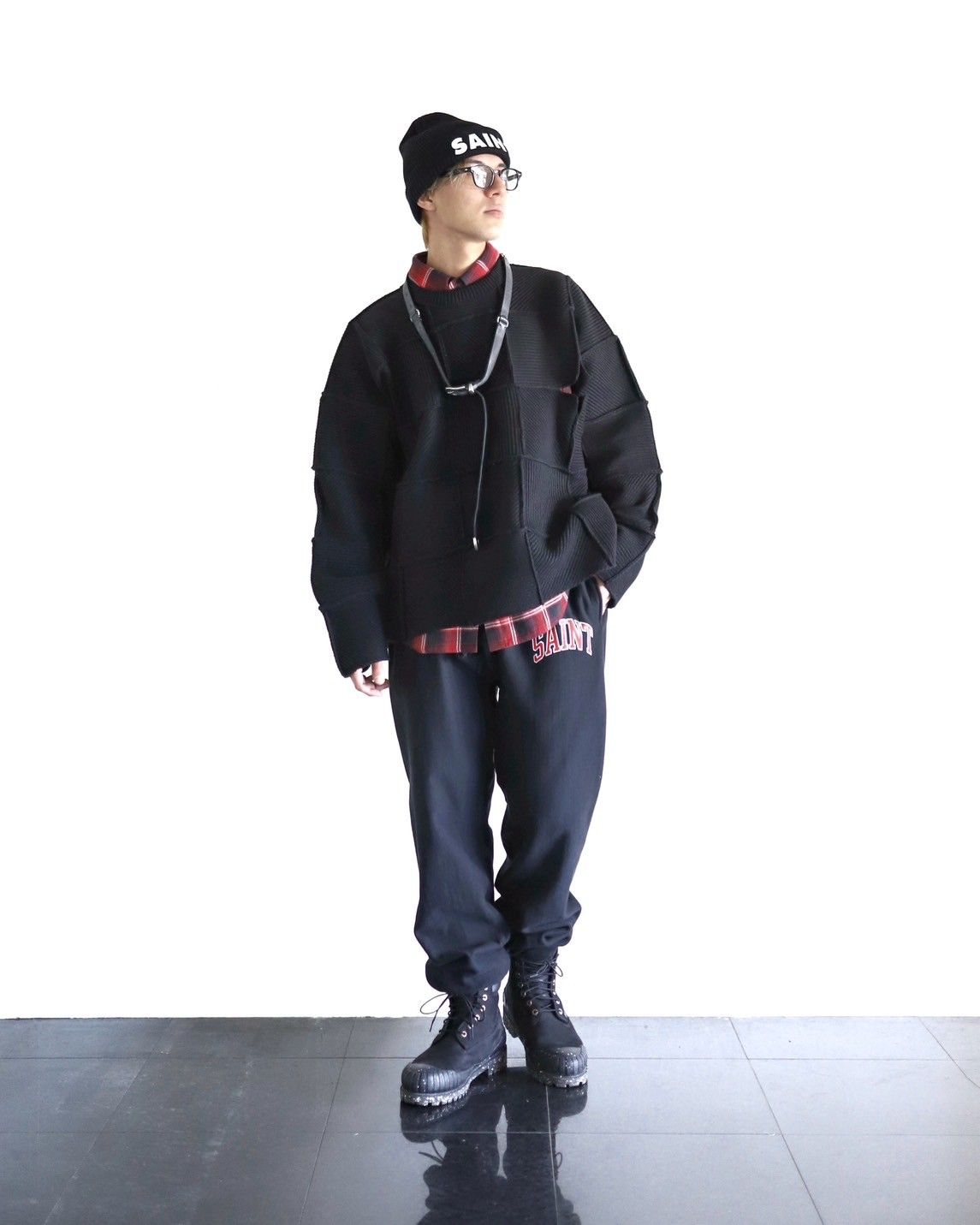 YOKE ヨーク 24SS PATCHWORK RIB SWEATERスタイル | 4094 | MARK