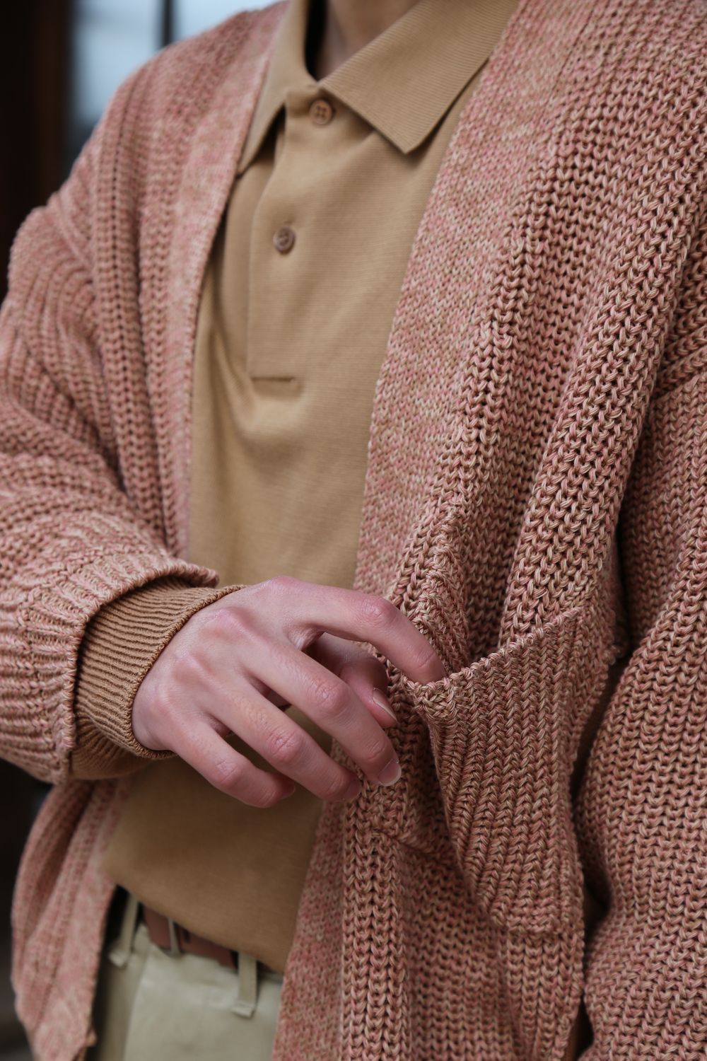 YOKE 5G CONNECTING RIB CARDIGAN(YK21SS0223S) style. 2021.03.24