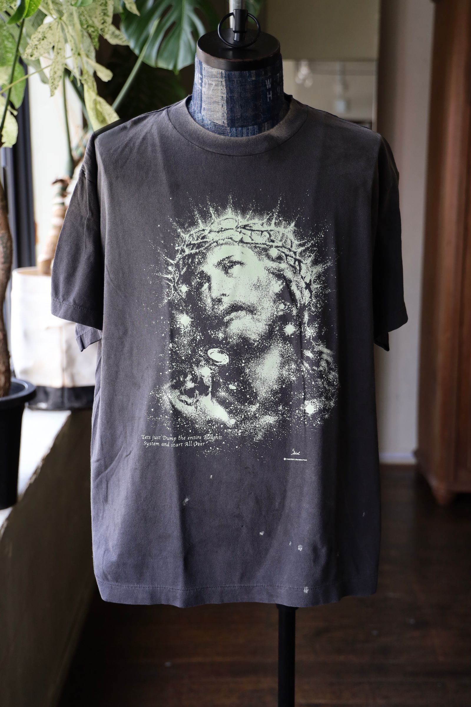 SAINT M×××××× - セントマイケル Tシャツ JESUS SS TEE(SM-HR8-0000