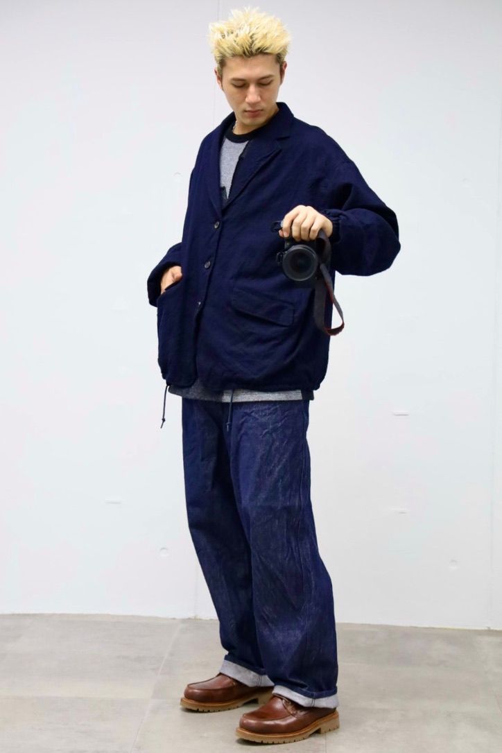 COMME des GARCONS HOMME ウールサージ製品縮絨3Bジャケット スタイル