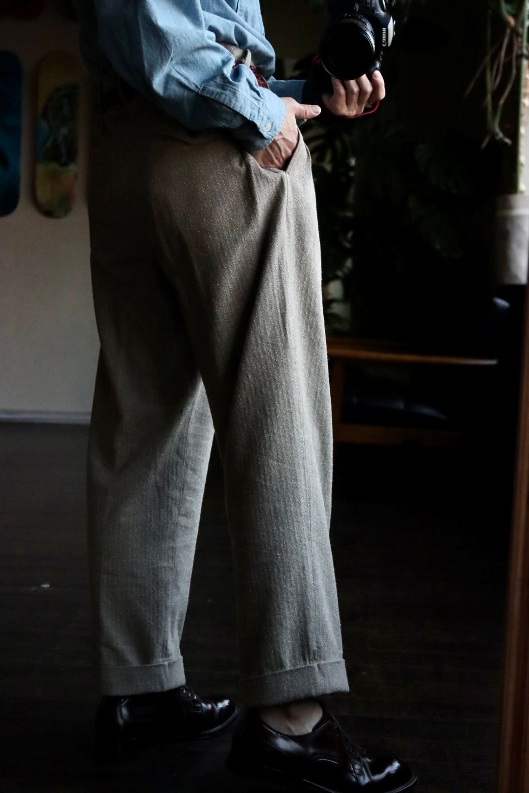 A.PRESSE - アプレッセ23SSパンツ Herringbone Trousers (23SAP-04-16H