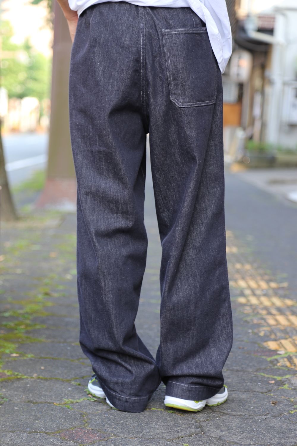 Graphpaper Colorfast Denim Belted Pants