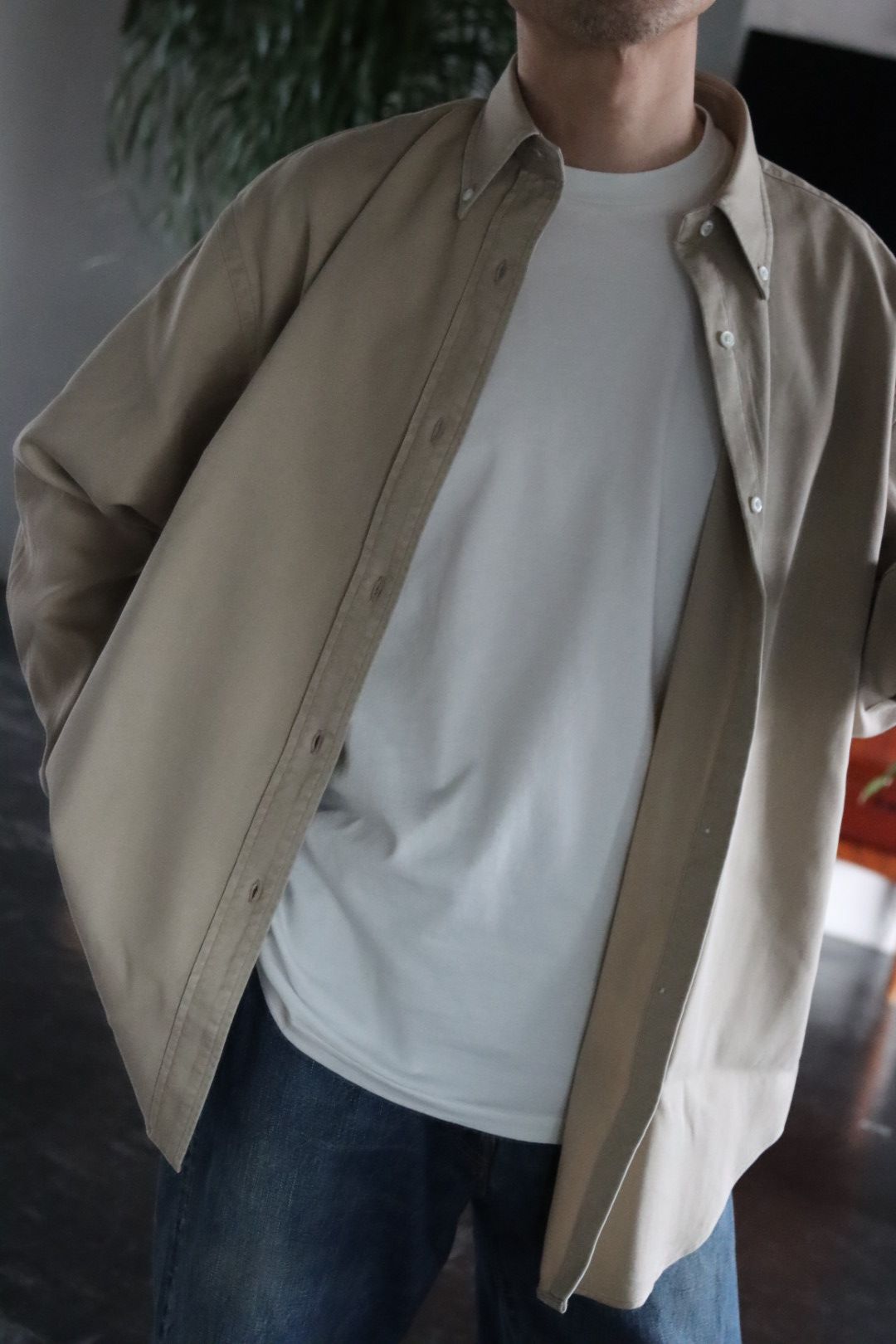 A.PRESSE BD Shirt(22SAP-02-02H)BEIGE style. | 2199 | MARK