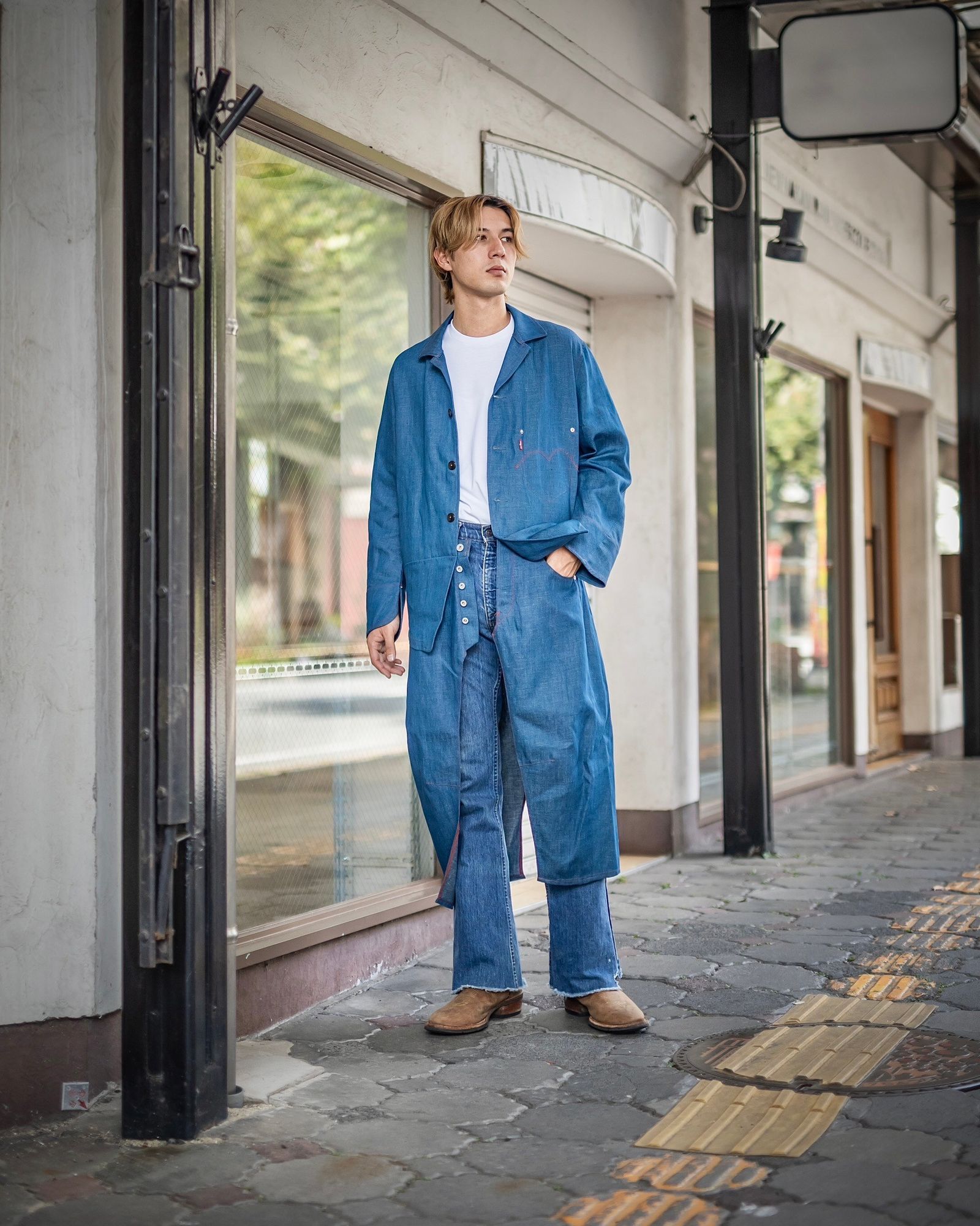 JUNYA WATANABE MAN Levi's Wネームジャケットコート 新作発売