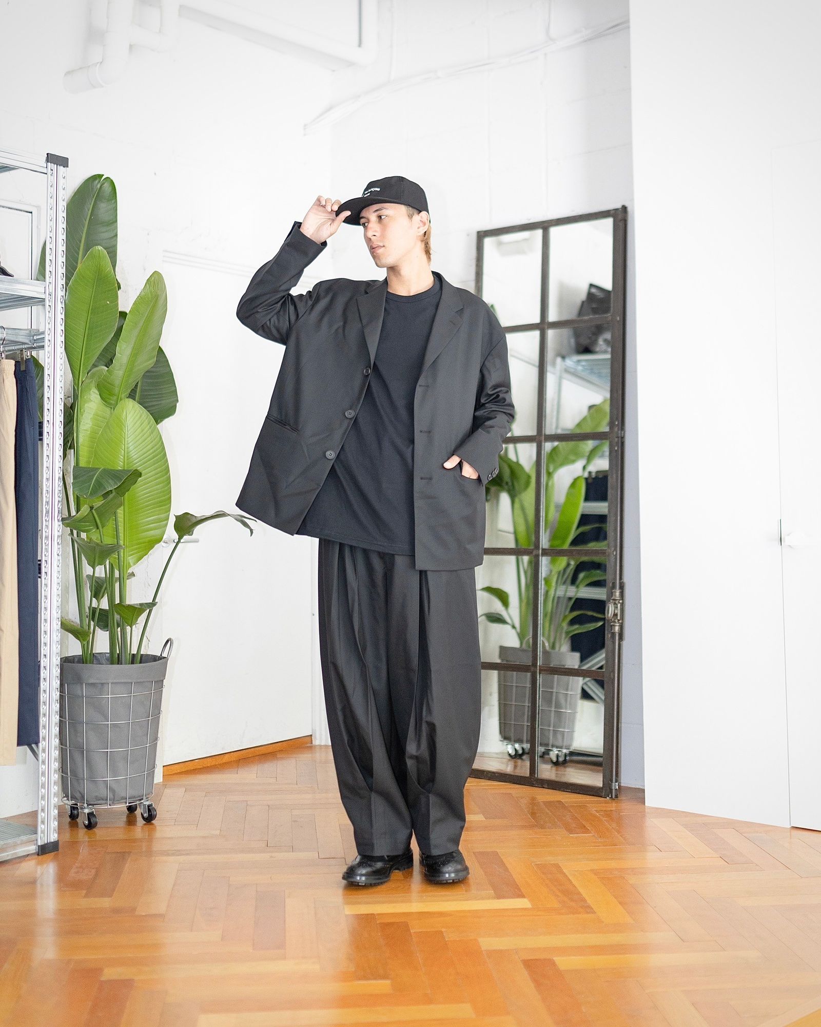 COMME des GARCONS HOMME ウールサージ3Bボタンジャケット スタイル 8