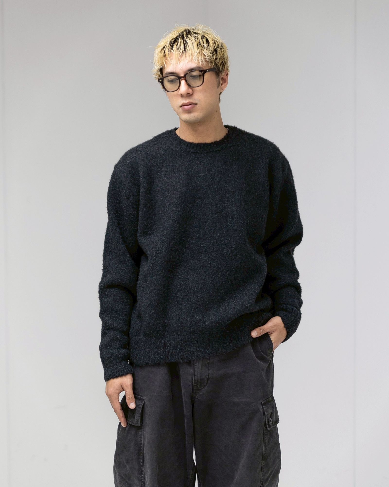 A.PRESSE - アプレッセ 2025 STYLE2 Cashmere Mole Yarn Pullover