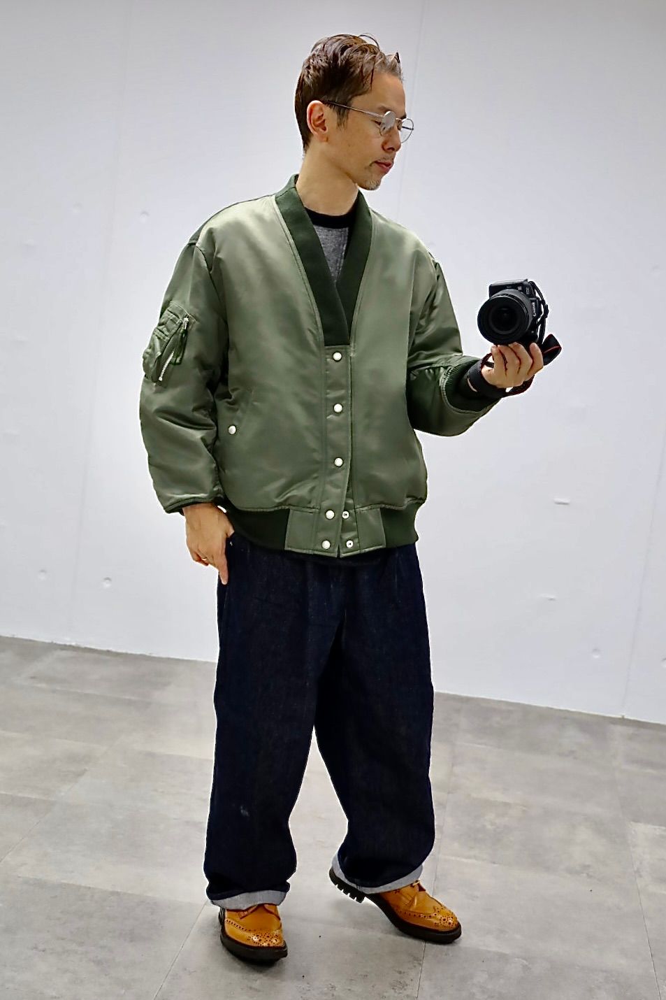 COMME des GARCONS HOMME ダブルツイルミリタリージャケットスタイル