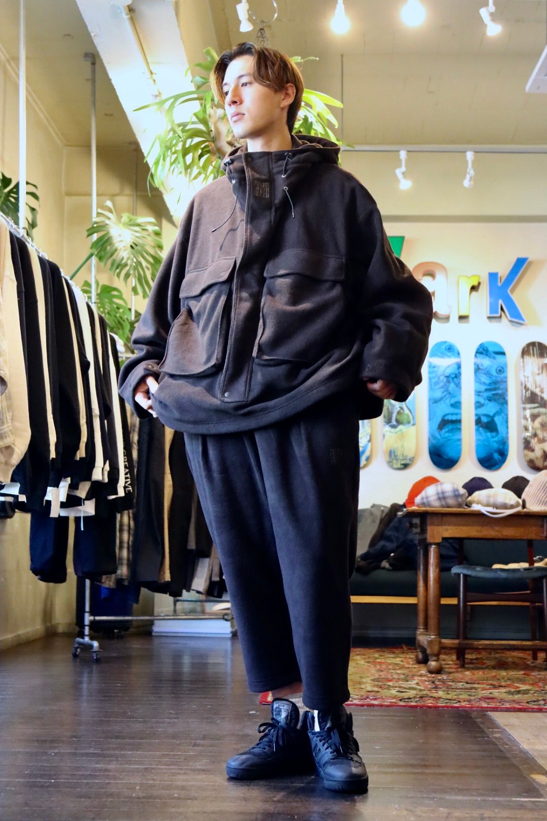 S.F.C 新作FLEECE HOODIE JACKET