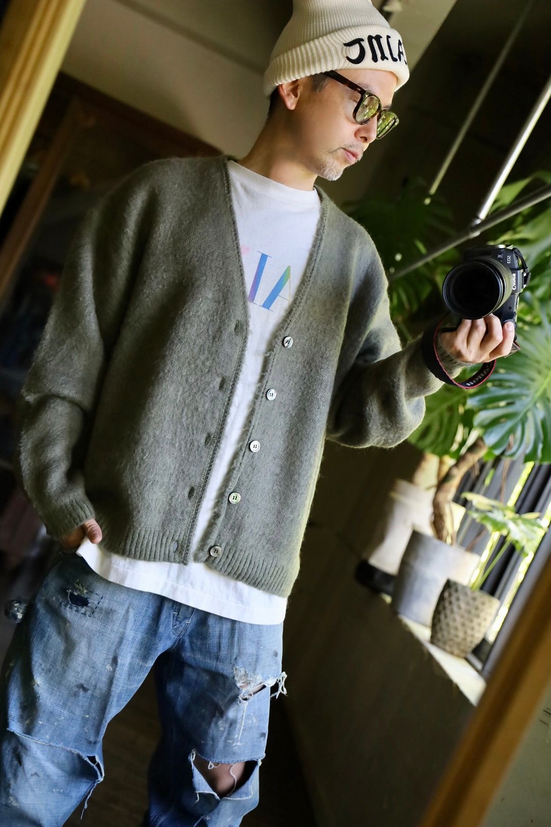 SAINT M×××××× MOHAIR CARDIGAN