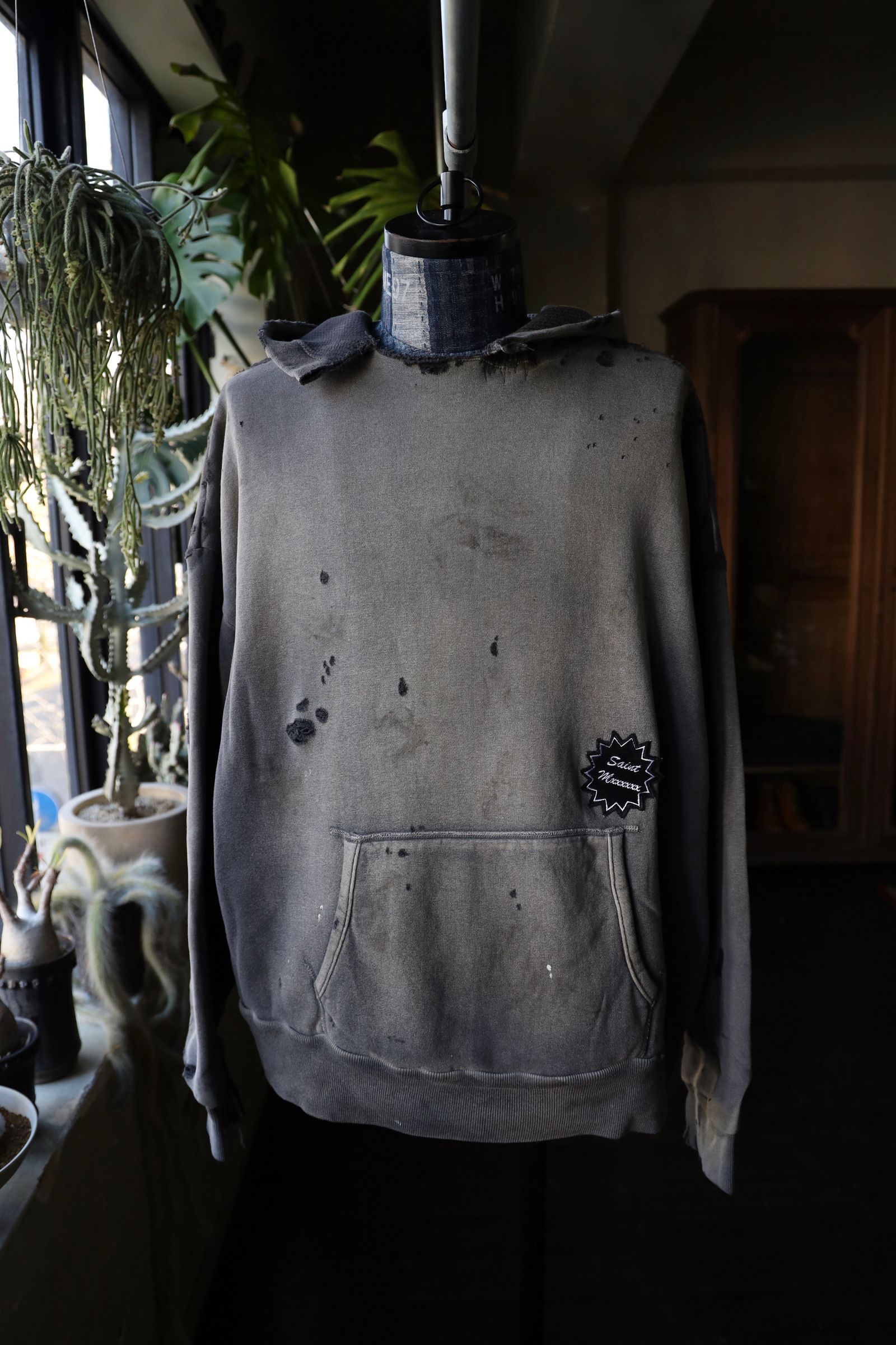 SAINT M×××××× - セントマイケル DBL FACE HOODIE (SM-YS1-0000-041